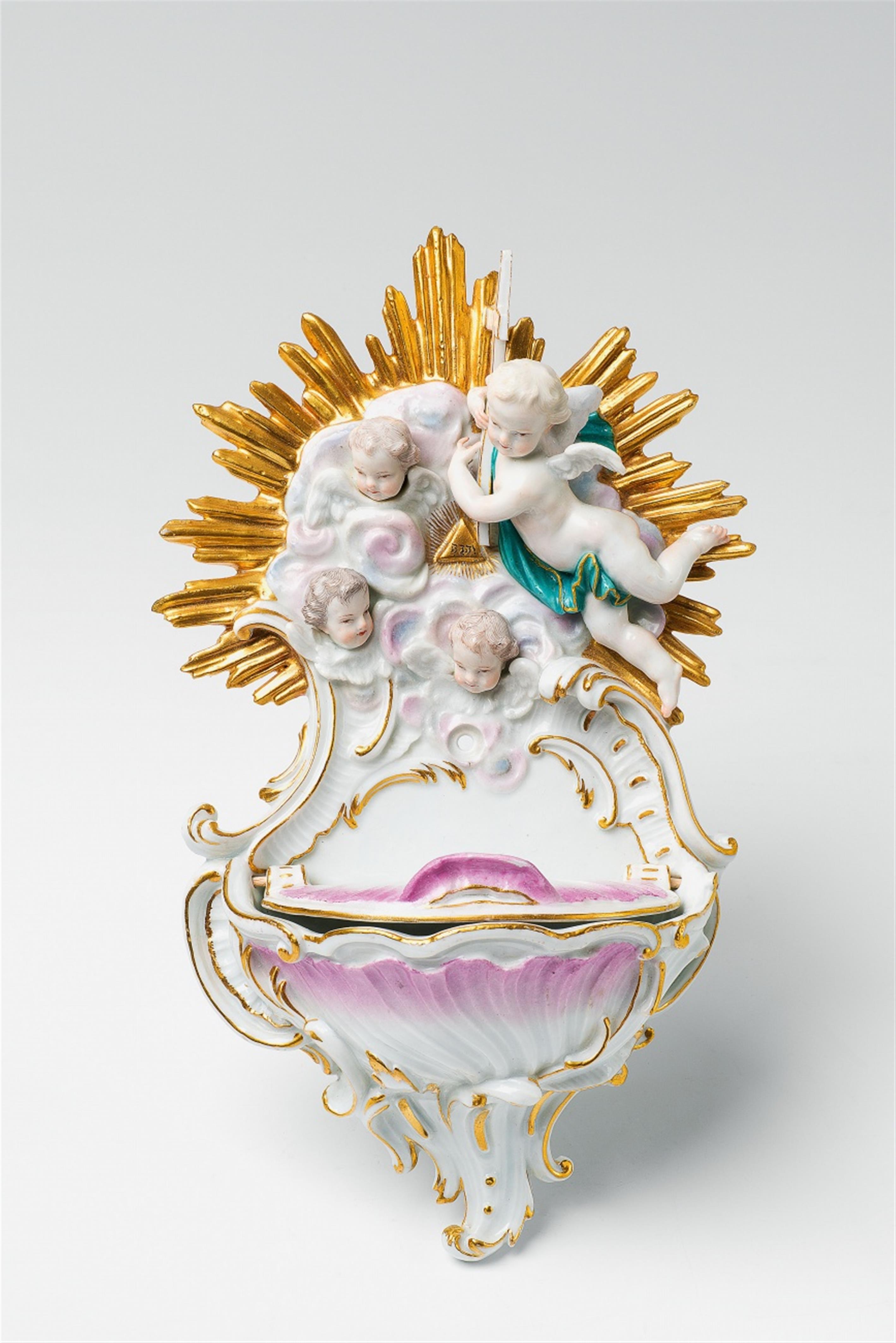 A rare Meissen porcelain holy water stoop - image-1