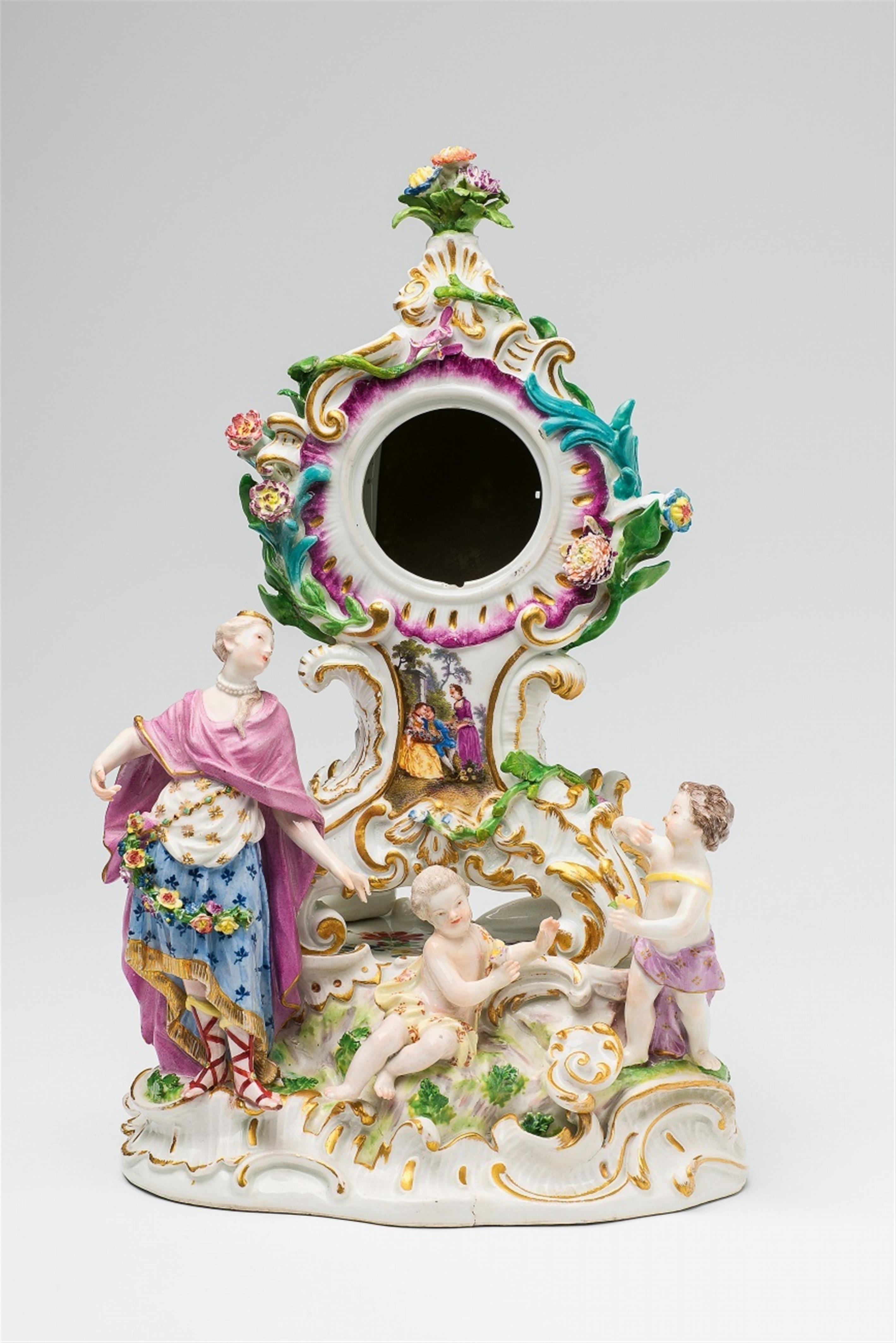 A Meissen porcelain bracket clock - image-1