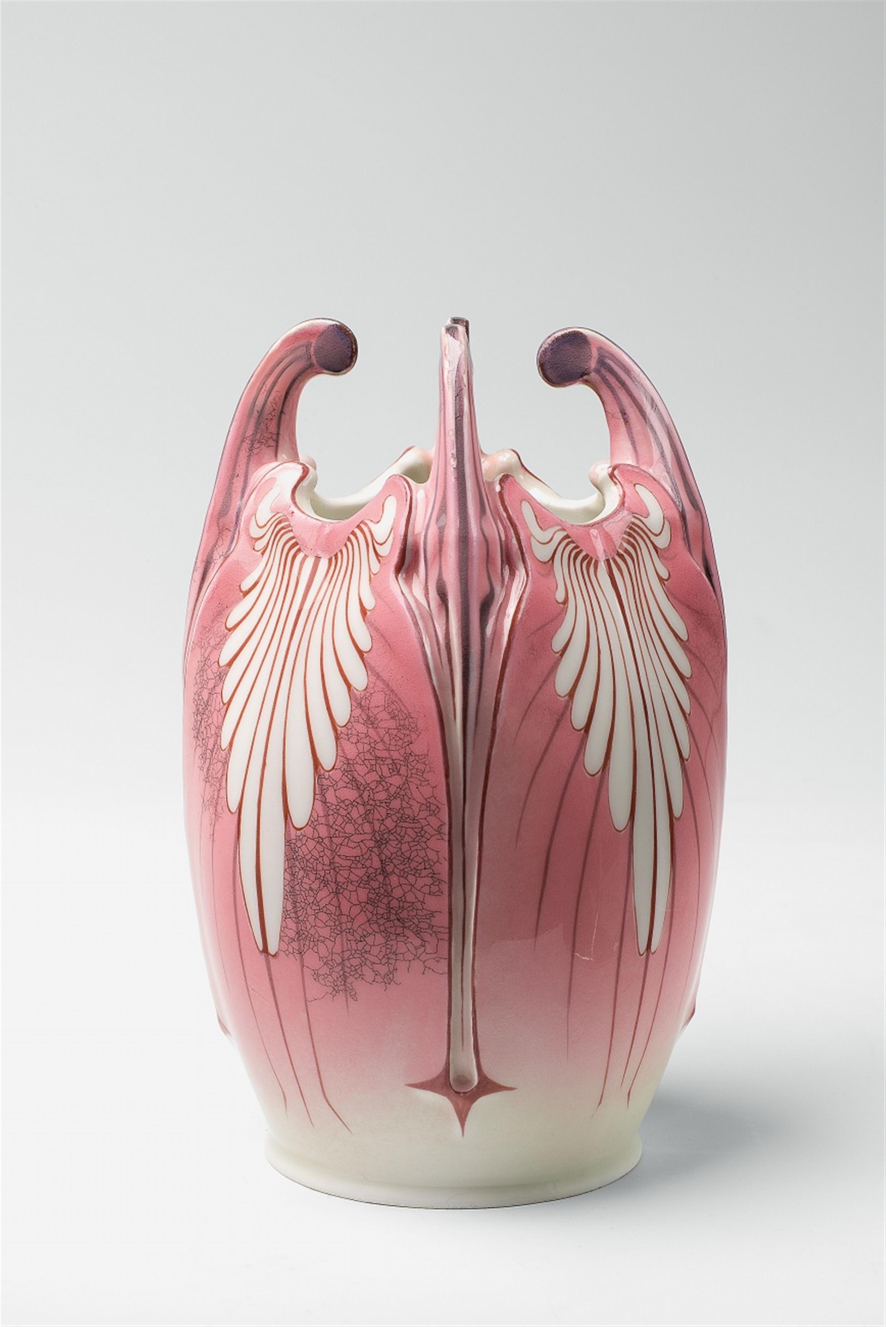 A rare Meissen porcelain Jugendstil vase - image-1