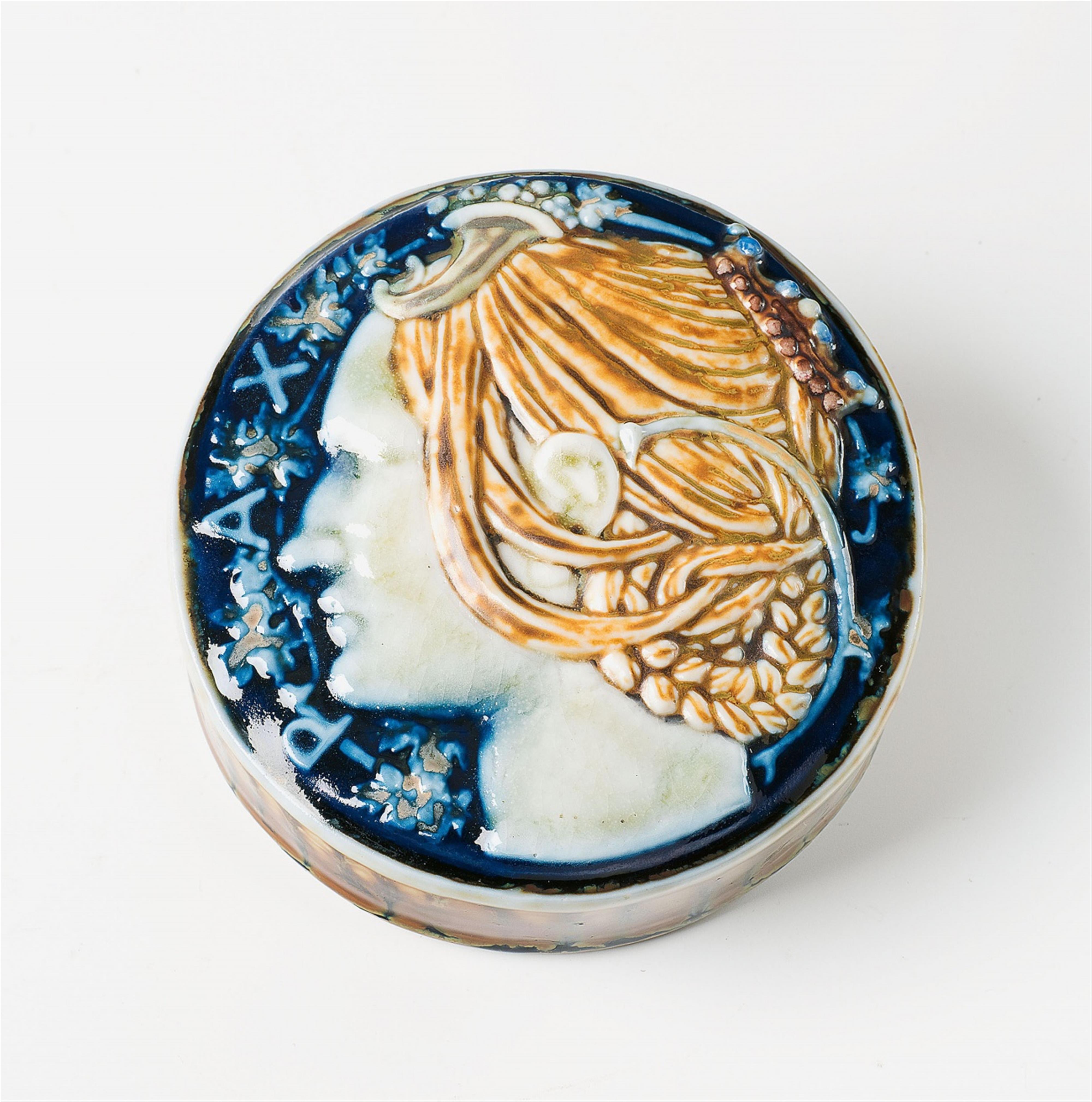 A Sèvres porcelain paperweight "Pax" by Taxile Doat - image-1
