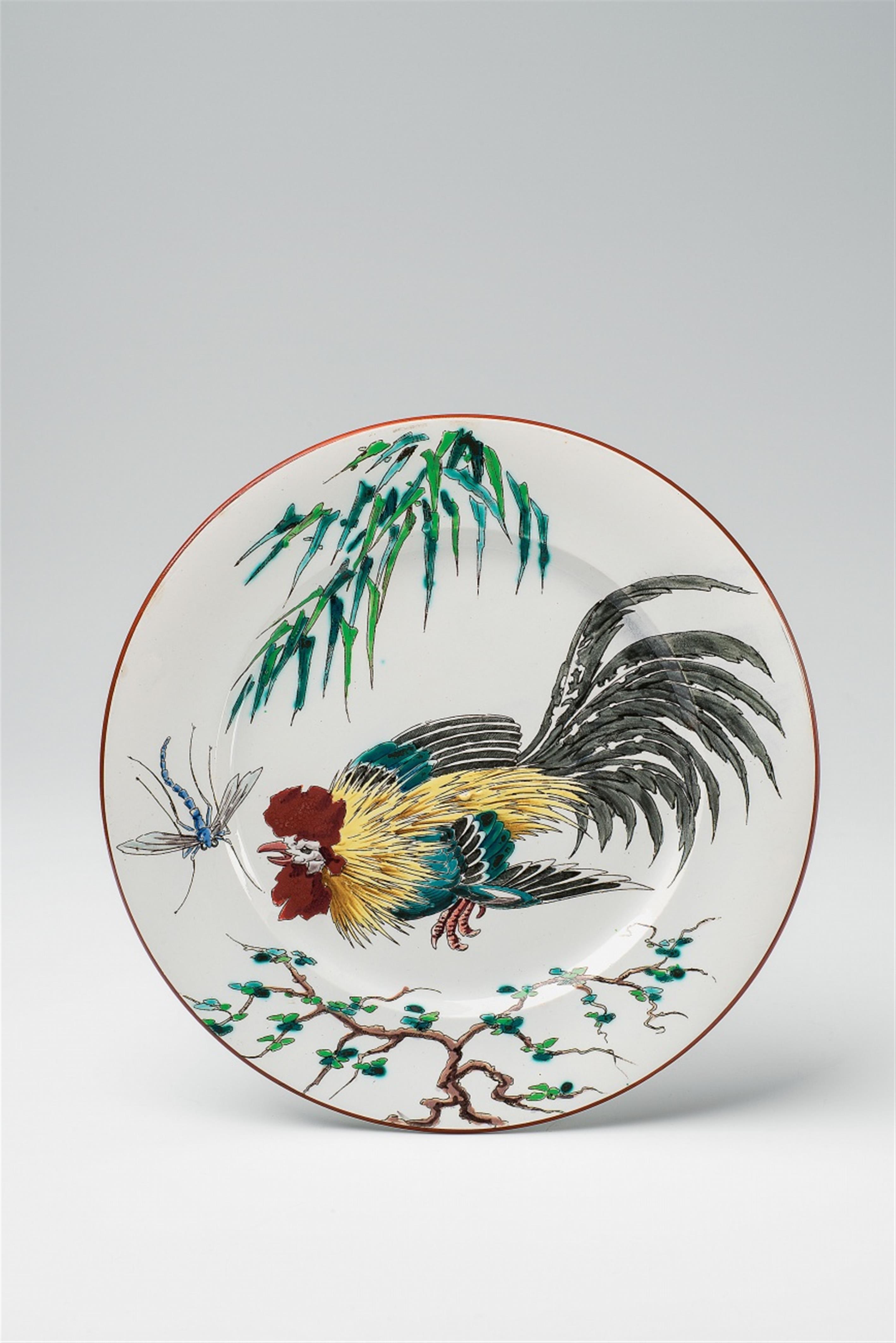 A faience dish with printed decor - image-1