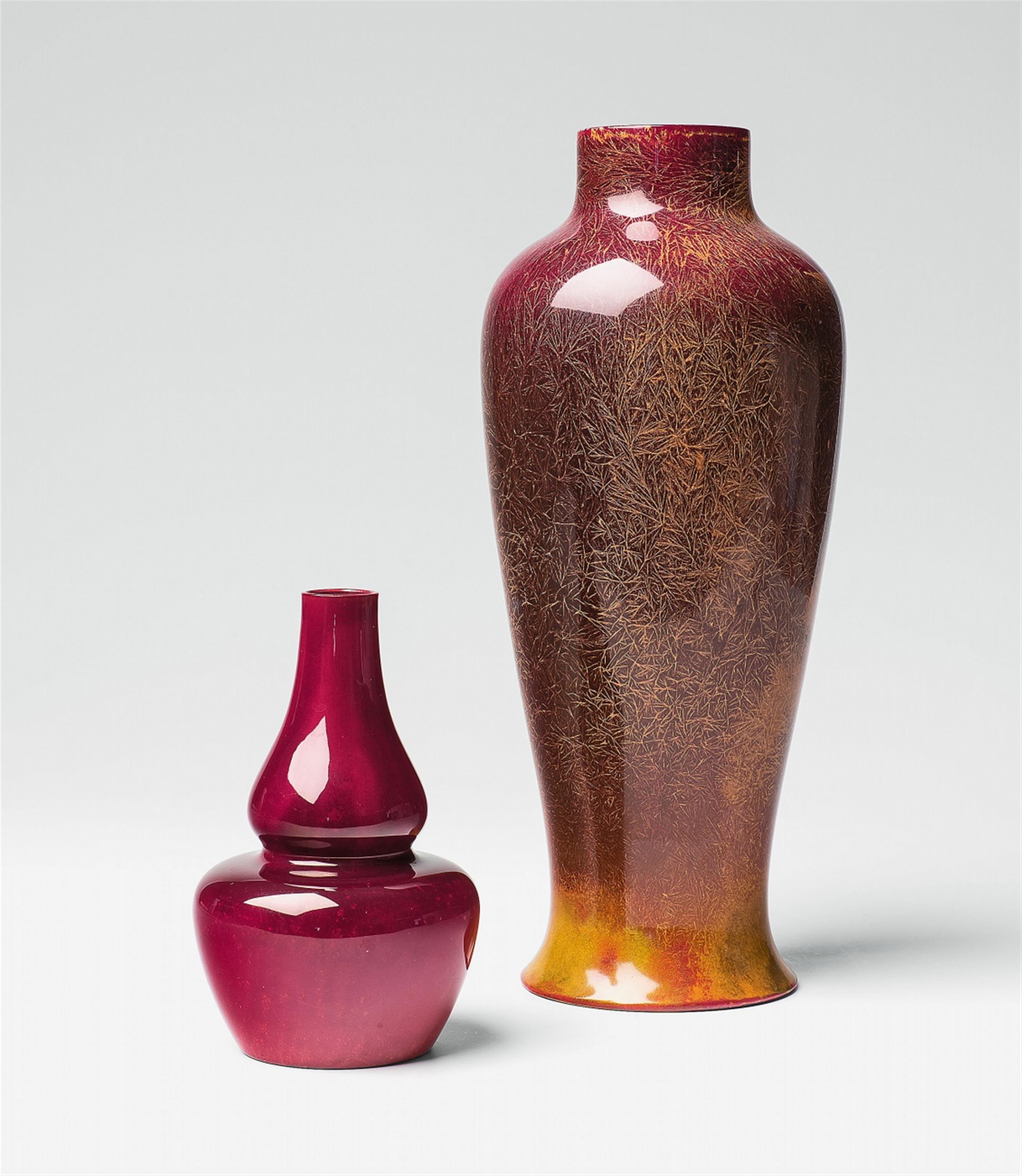 Two ceramic vases by Bernard Moore - image-1