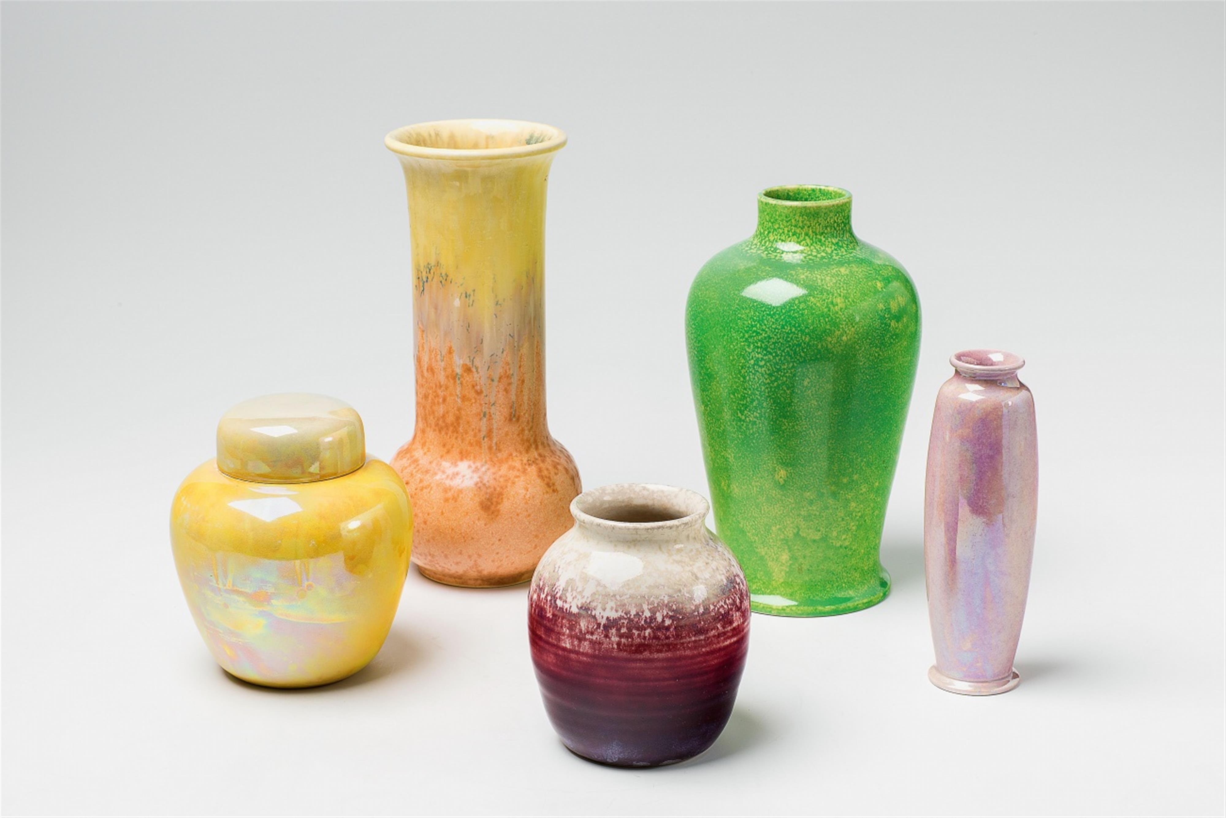 Five Ruskin Pottery ceramic objects - image-1