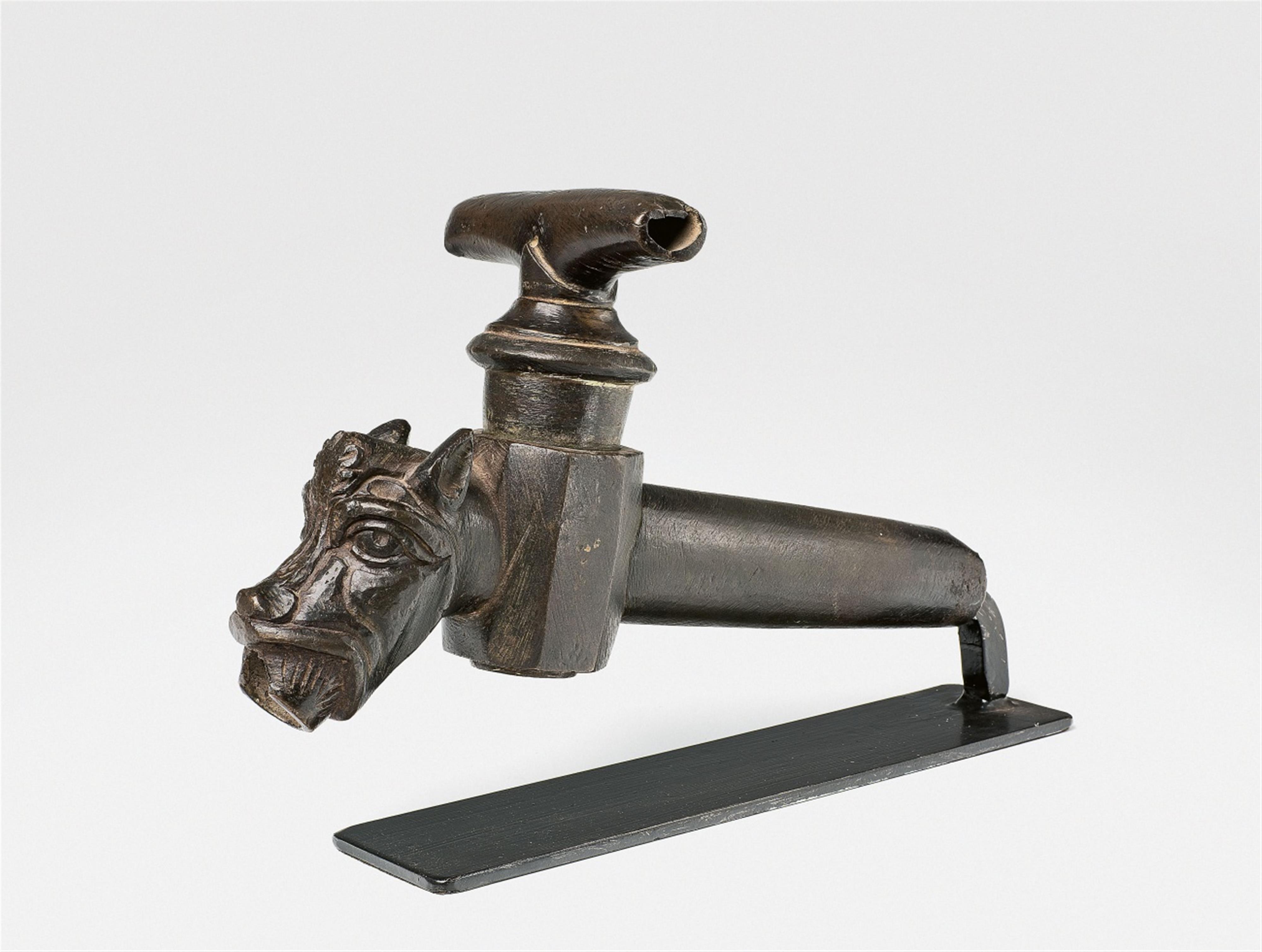 A rare Gothic bronze faucet - image-2