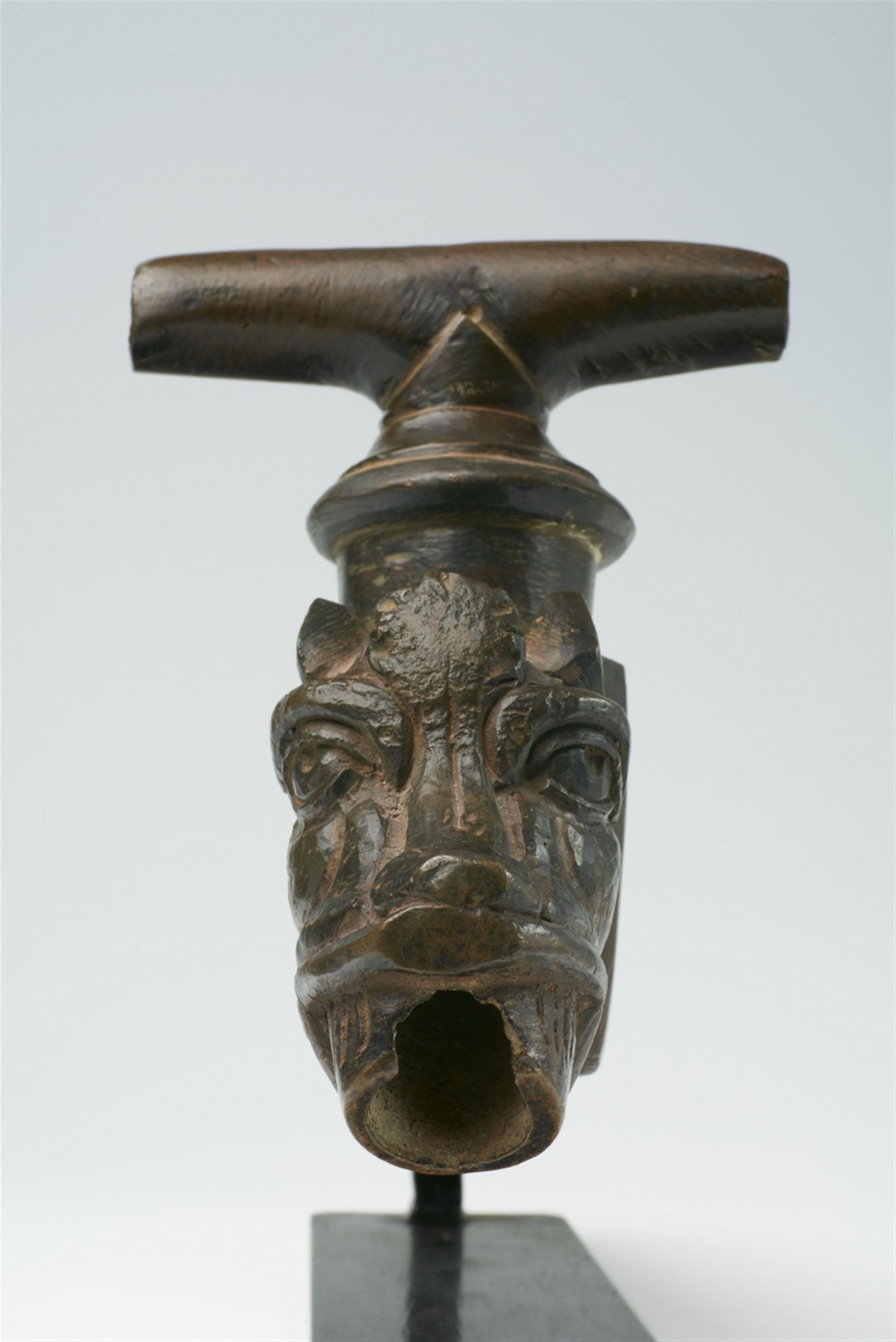 A rare Gothic bronze faucet - image-3