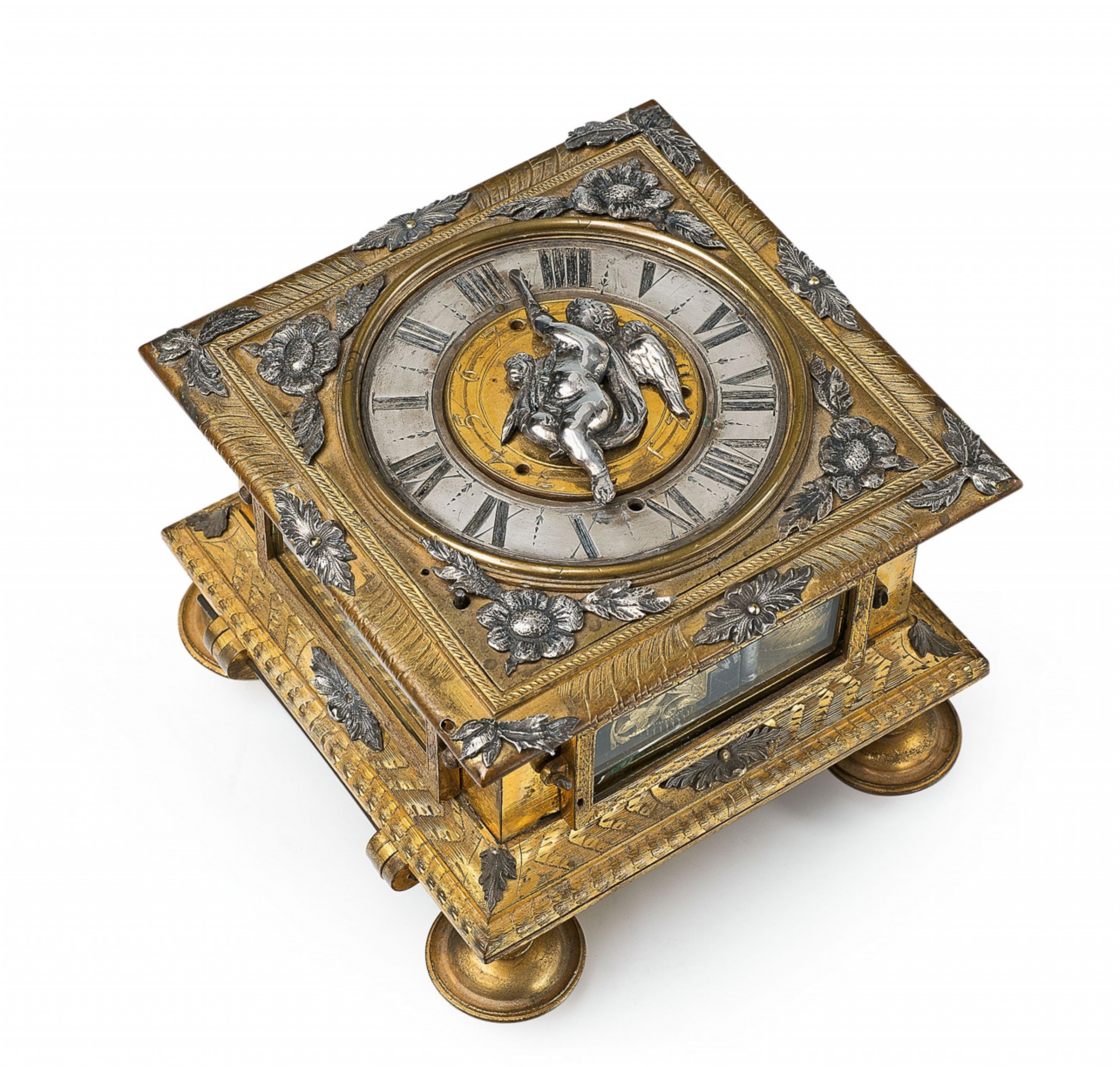 An Augsburg single-hand table clock - image-1