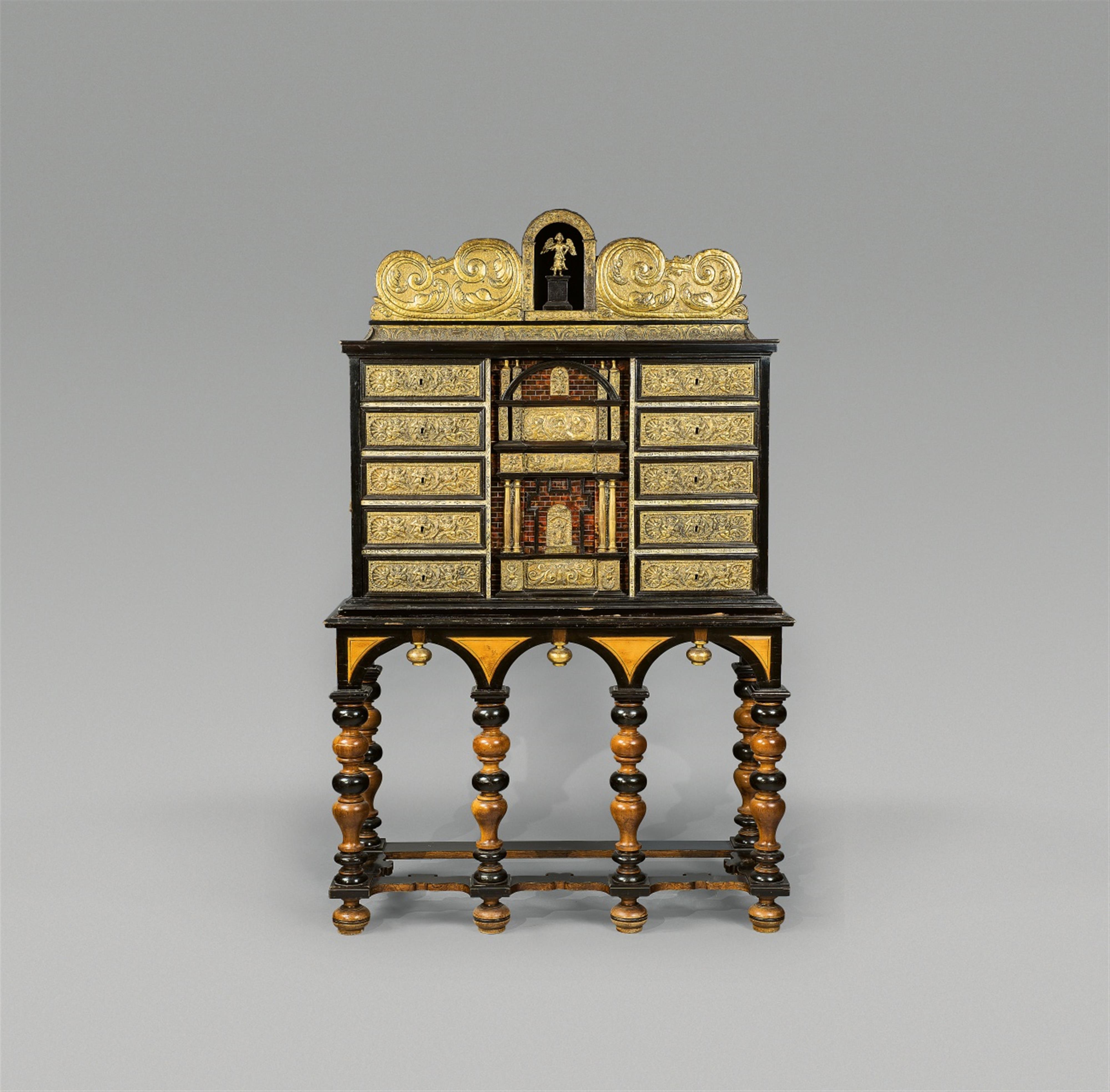 A rare Central American cabinet on stand - image-1