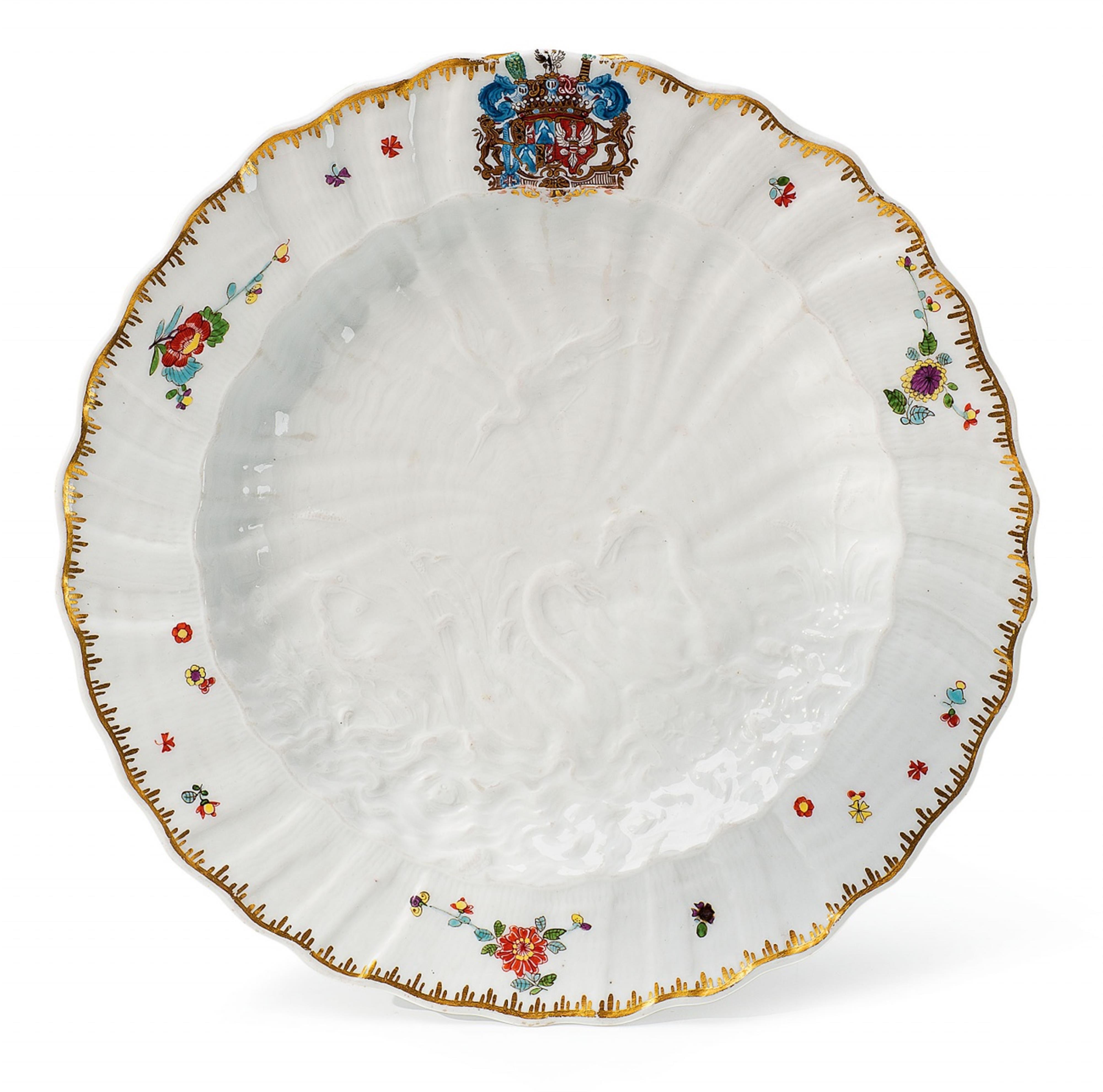A Meissen porcelain dinner plate from the Swan Service - image-1