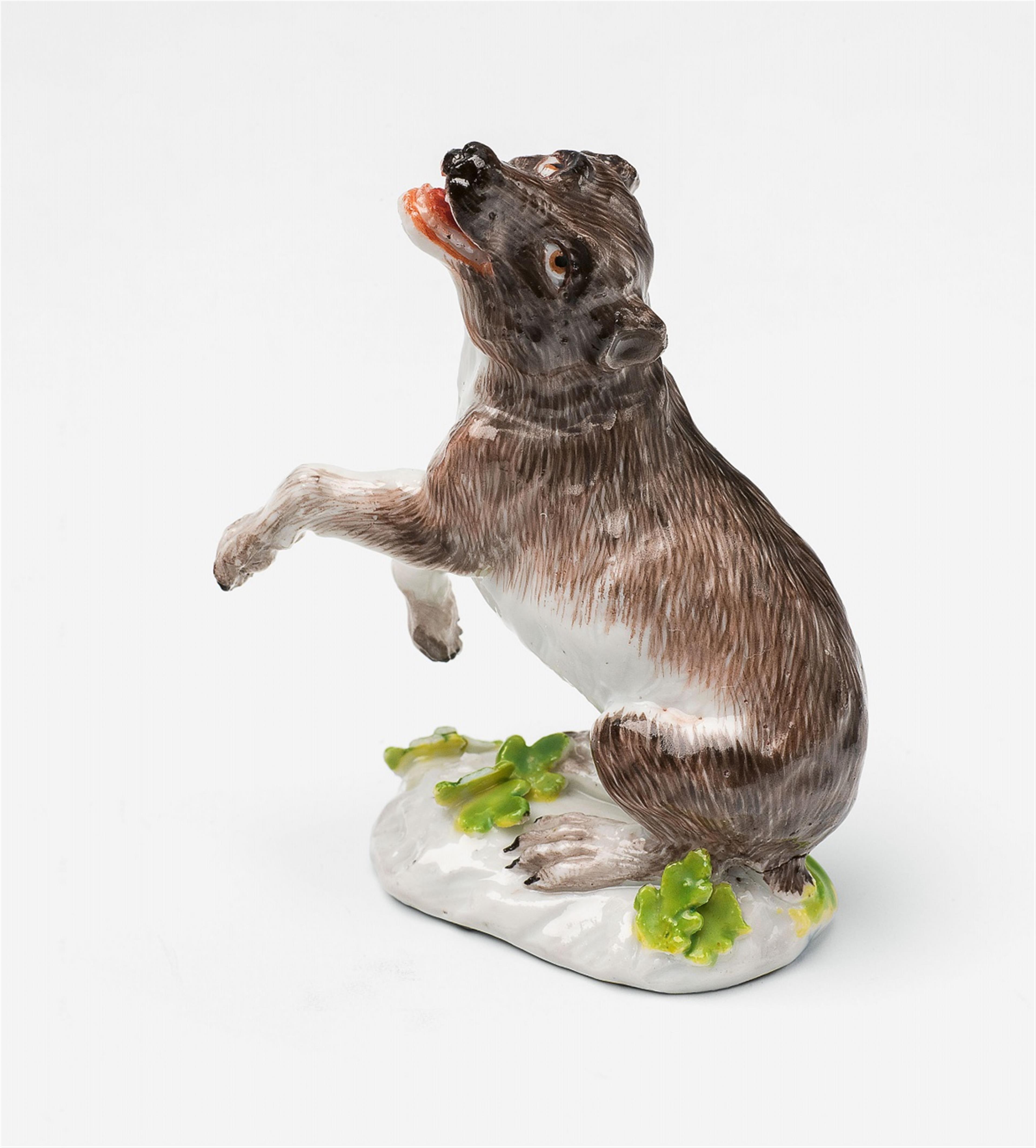 A small Meissen porcelain model of a bear - image-1