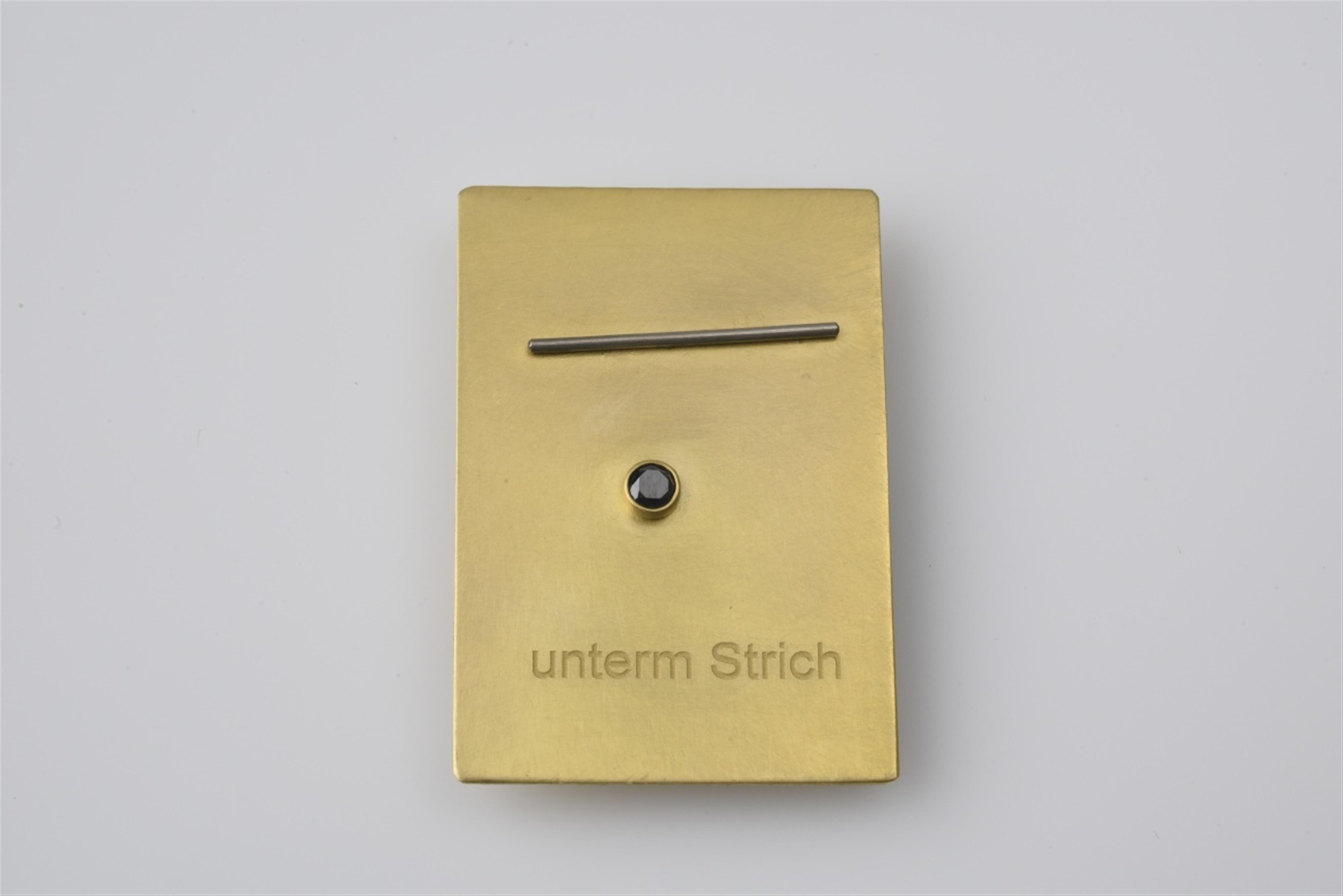 Brosche "Unterm Strich" - image-1