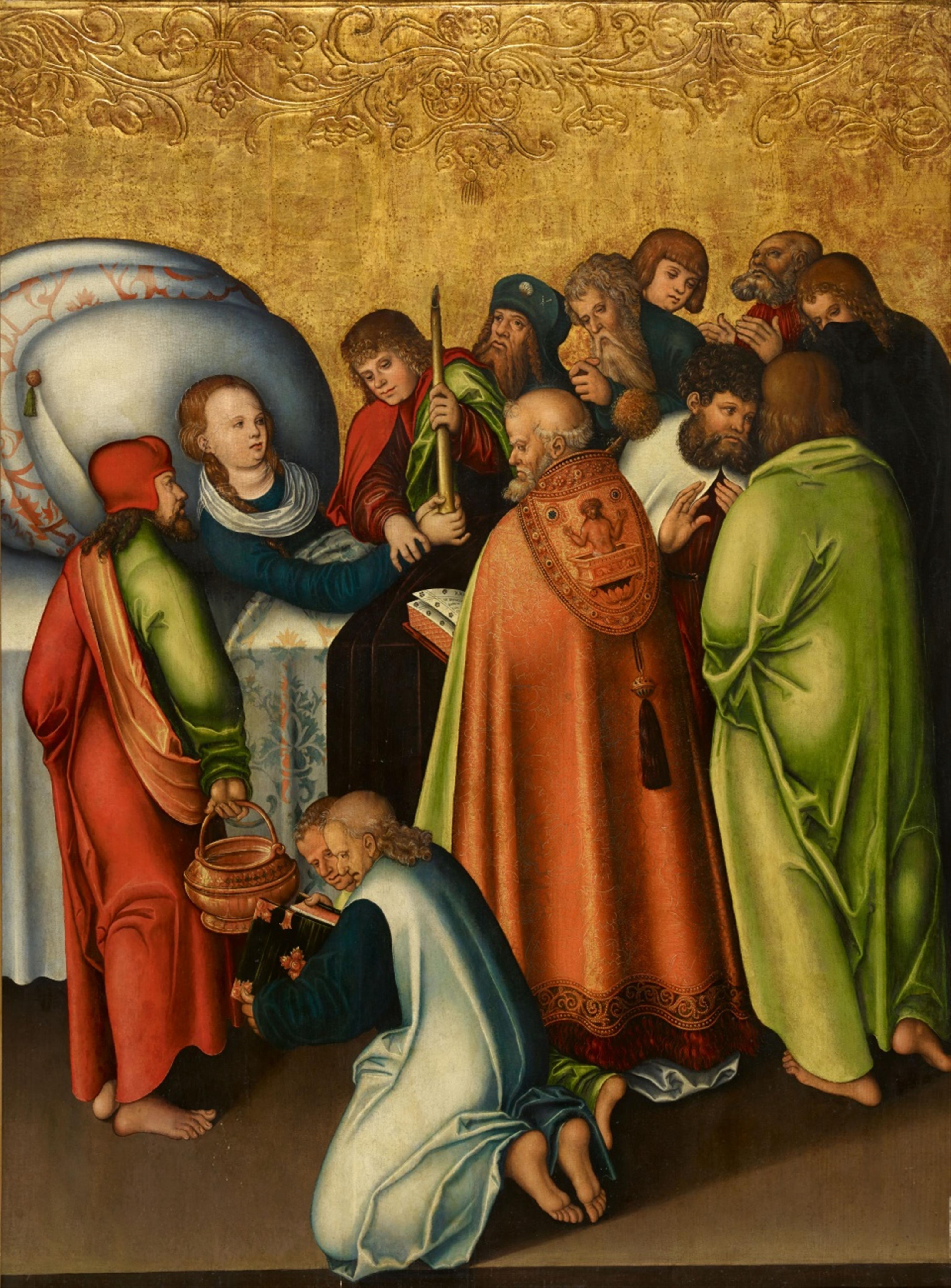 Meister des Pflockschen Altars - Tod Mariae im Kreise der Apostel - image-1