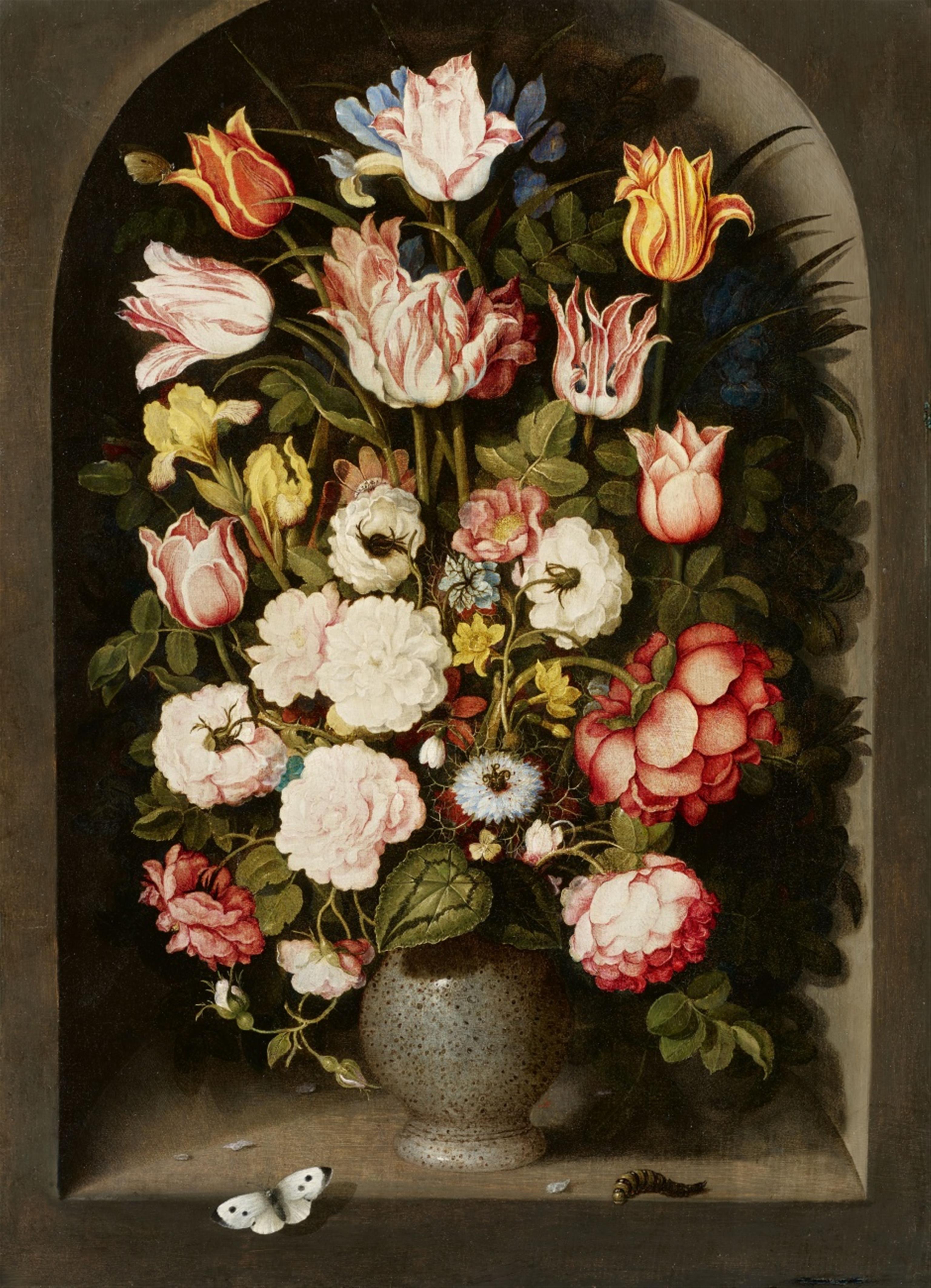 Ossias Beert - Blumenvase in einer Steinnische - image-1