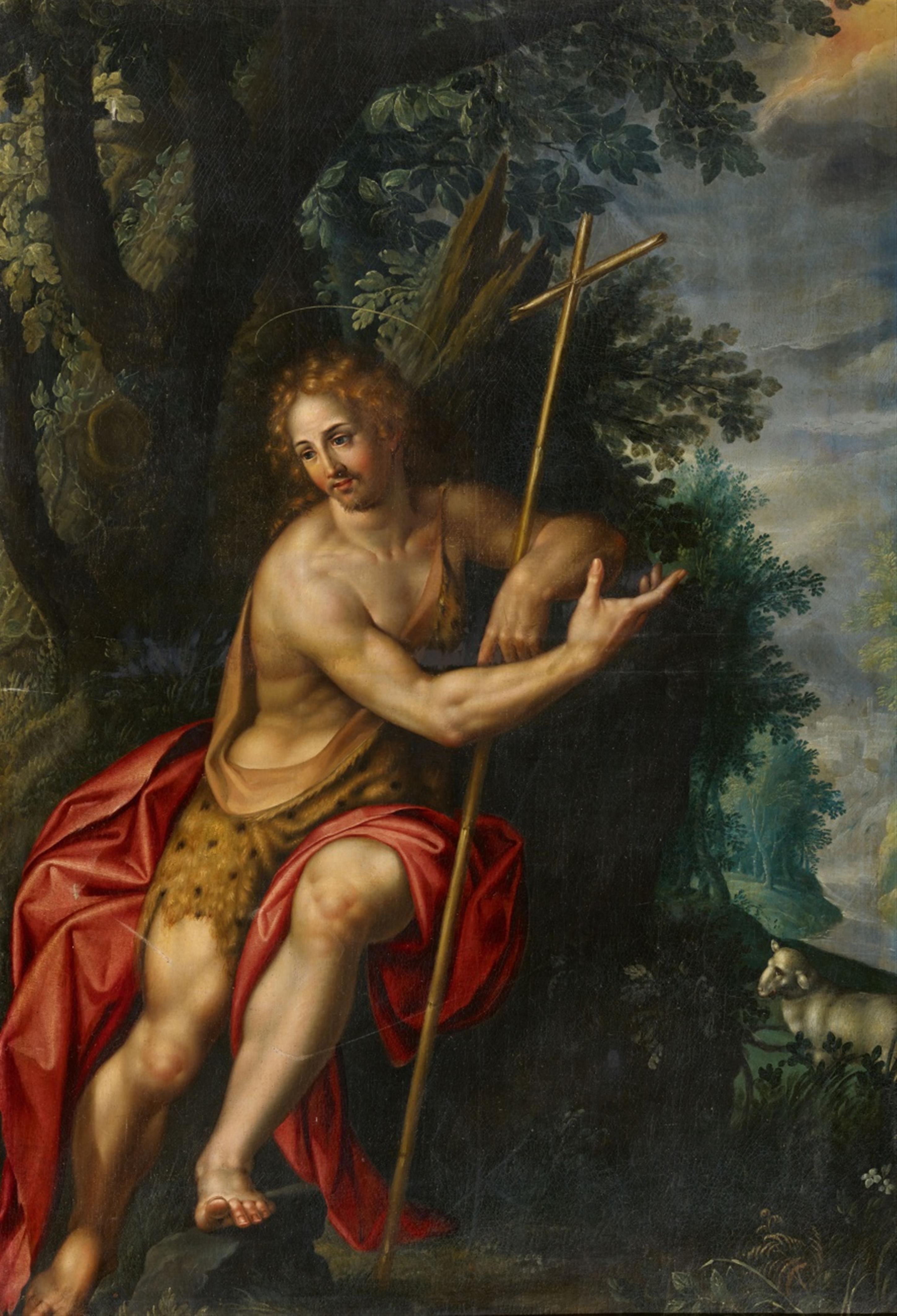 Hendrick de Clerck - John the Baptist in a Landscape - image-1