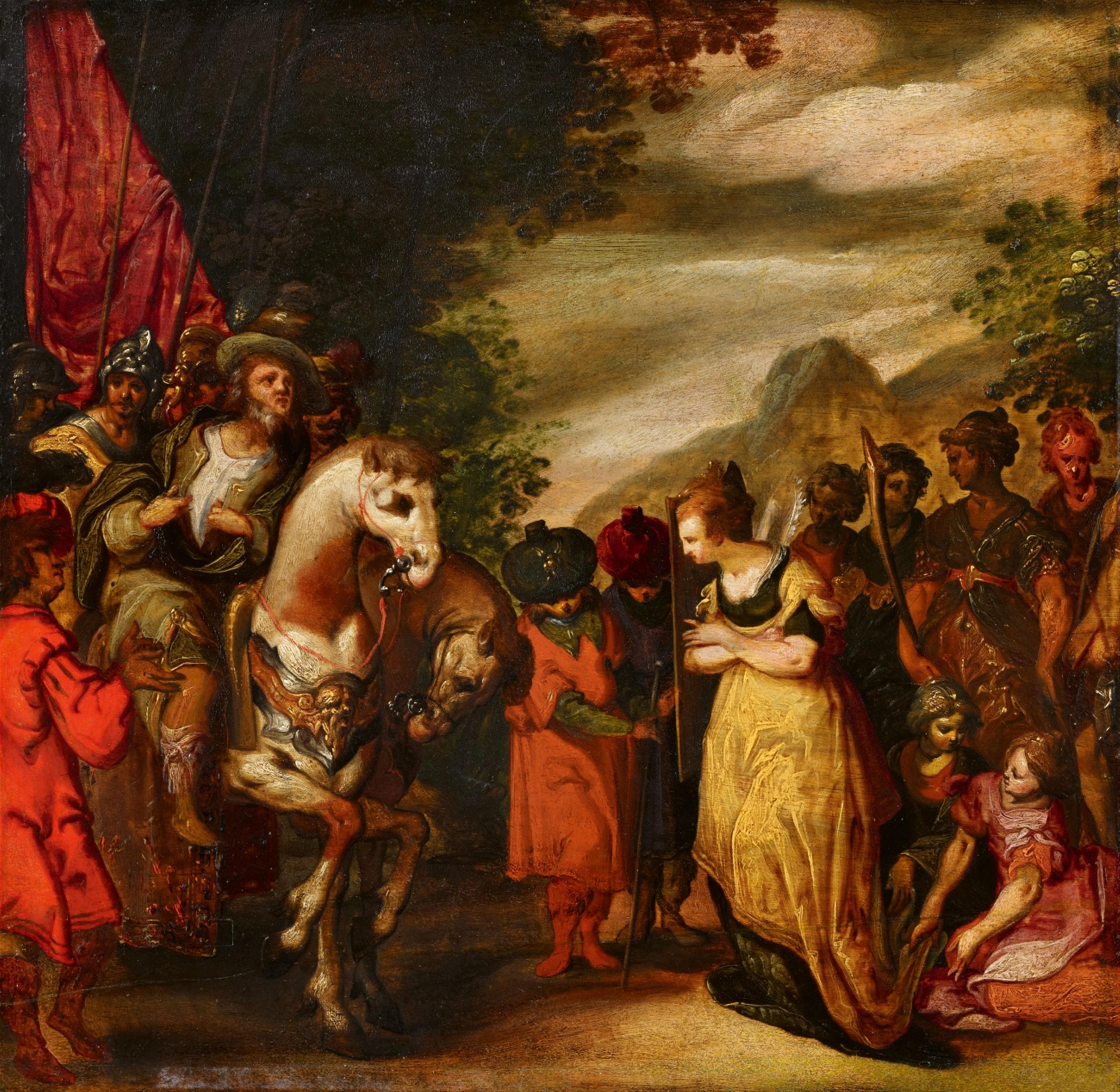 Karel van Mander - Jephthah and his Daughter - image-1