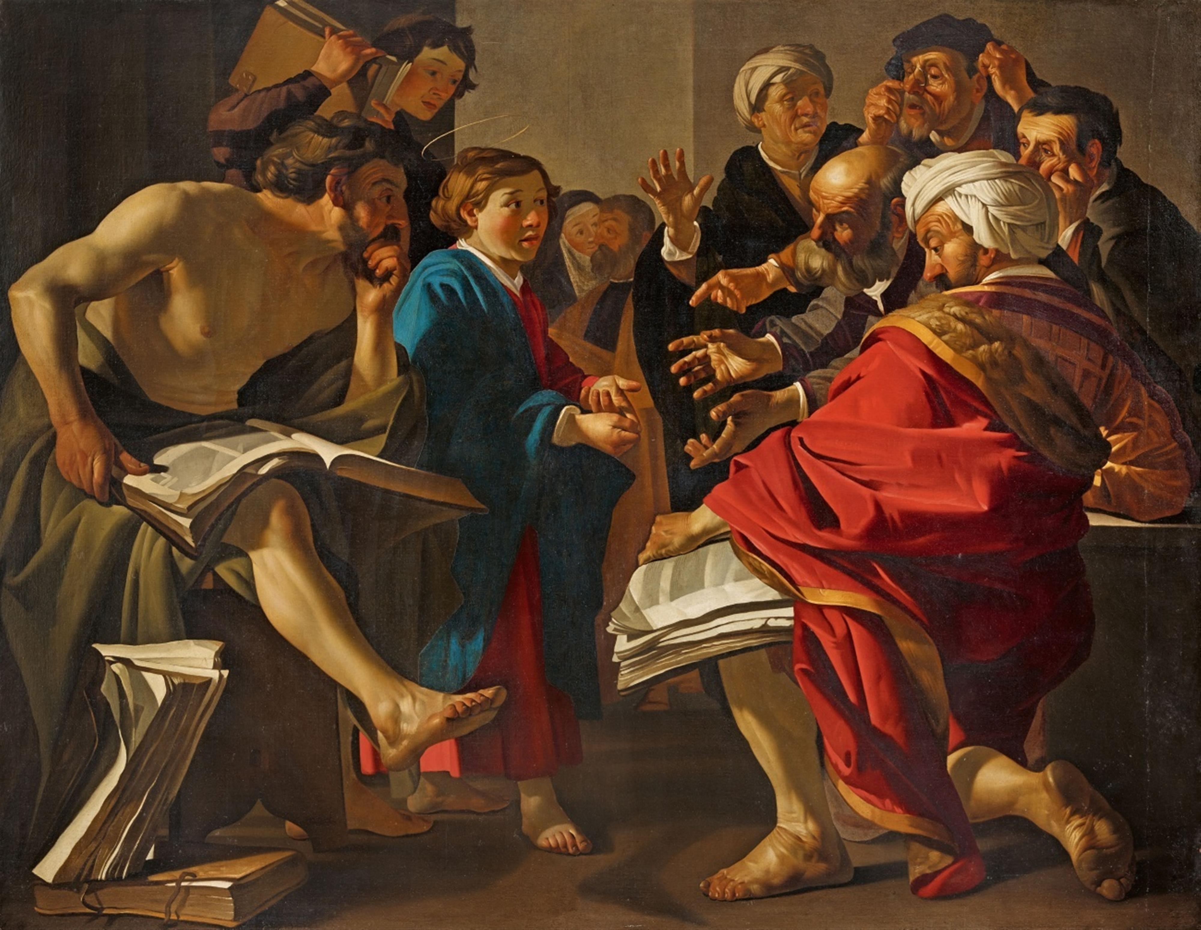 Dirck van Baburen - Christ among the Doctors - image-1