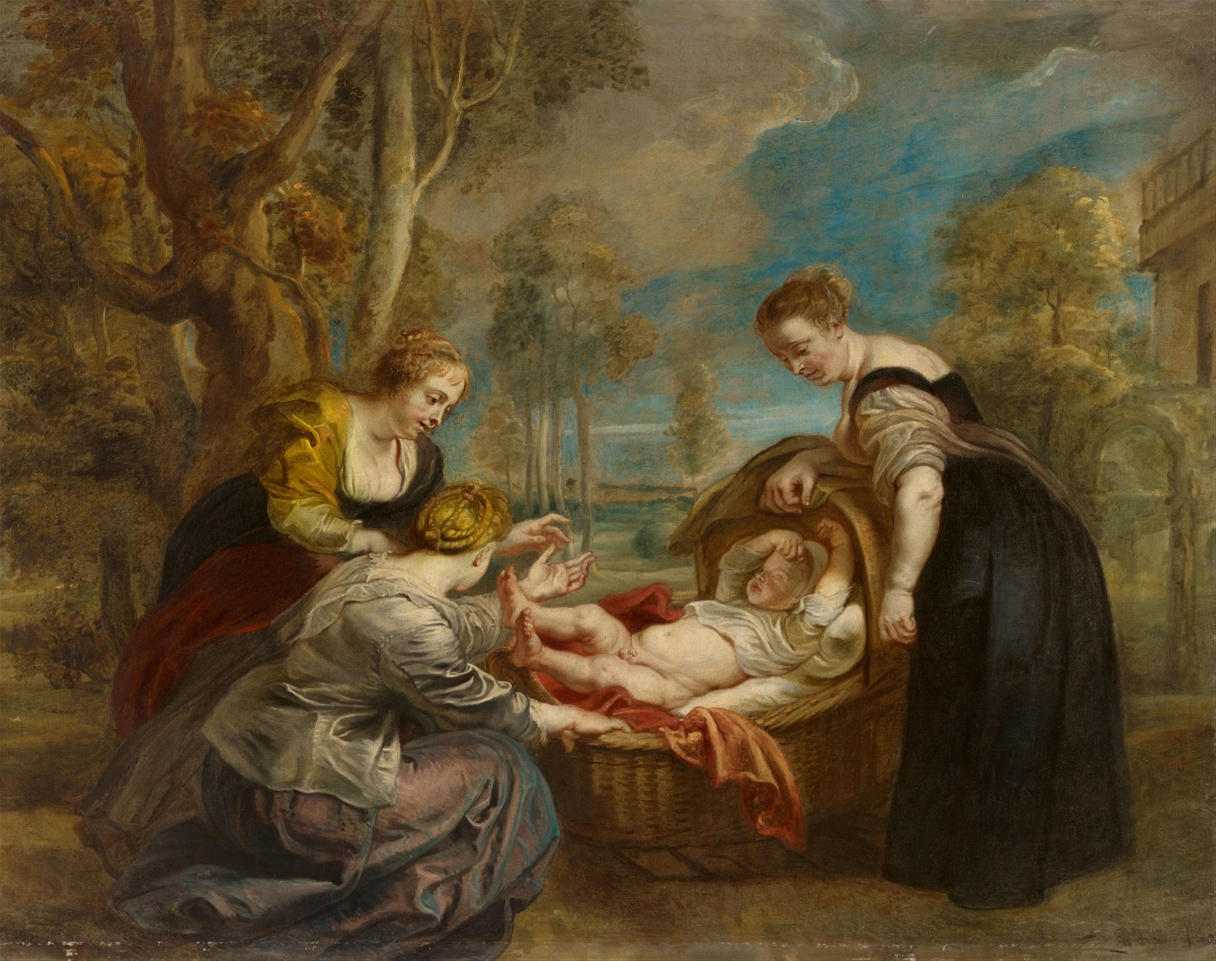 Peter Paul Rubens, Werkstatt - Die Auffindung des Mosesknaben - image-1