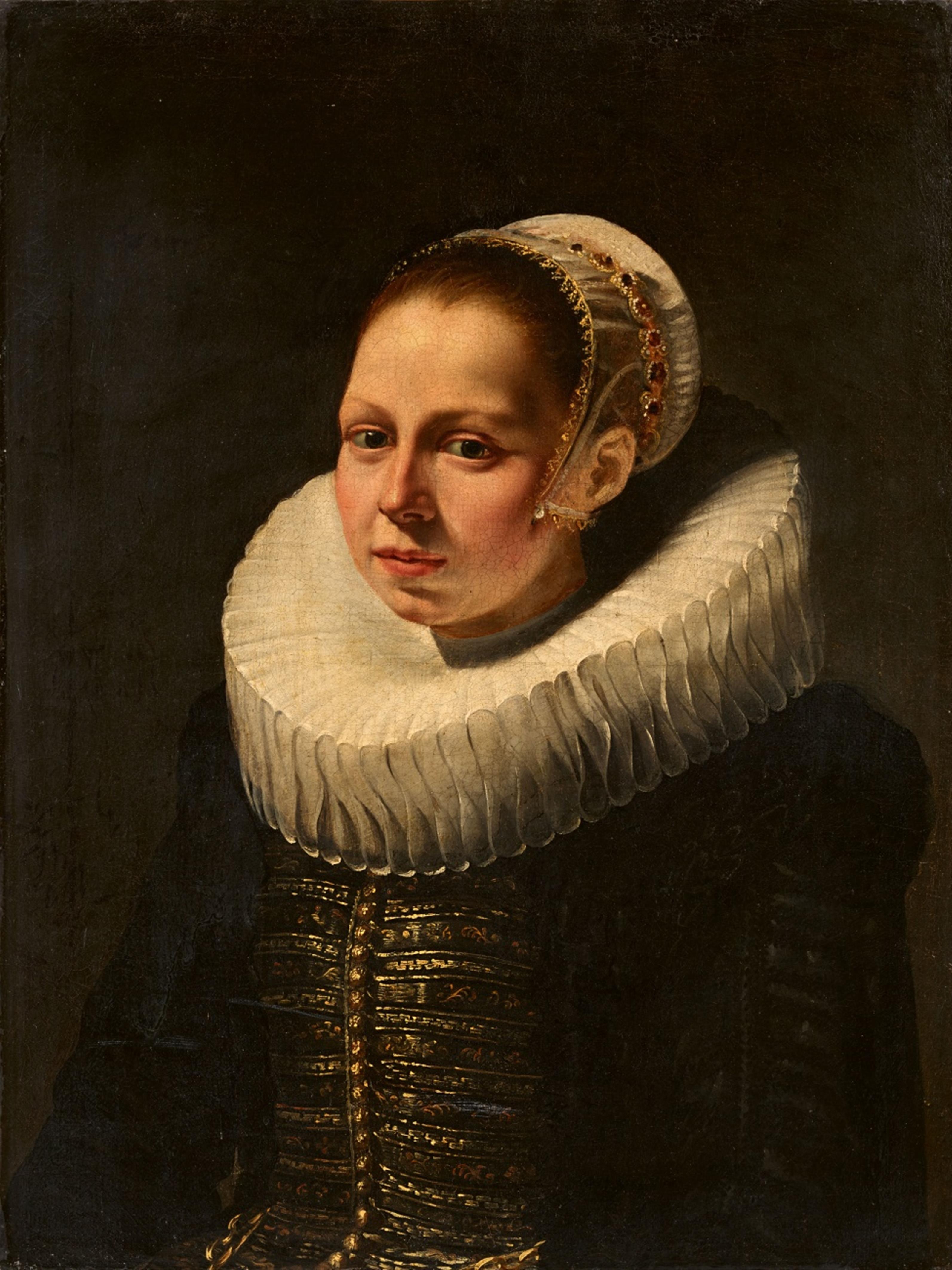 Cornelis de Vos, zugeschrieben - Bildnis einer jungen Frau - image-1