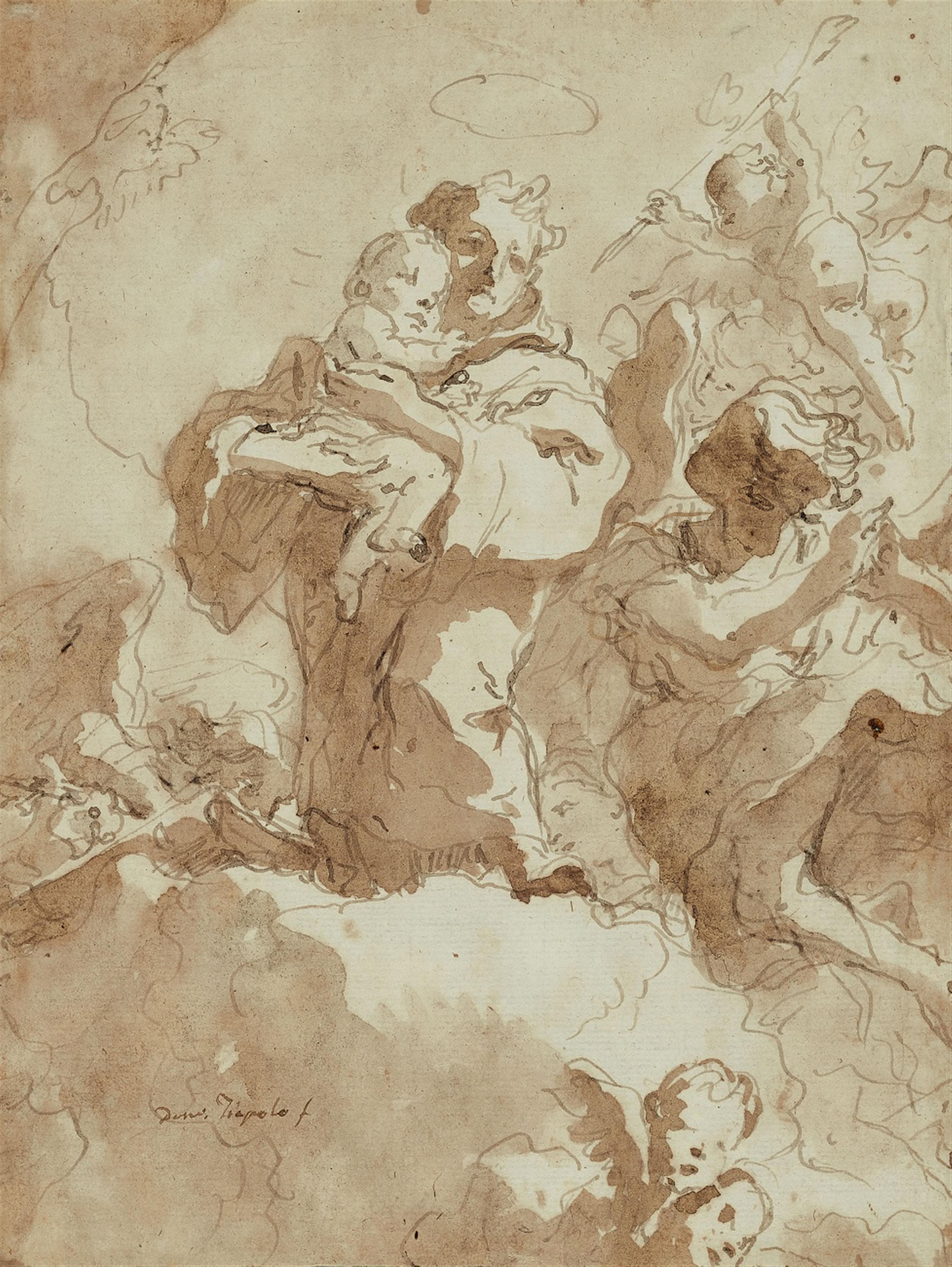 Giovanni Domenico Tiepolo - Heiliger Antonius mit dem Christuskind - image-1