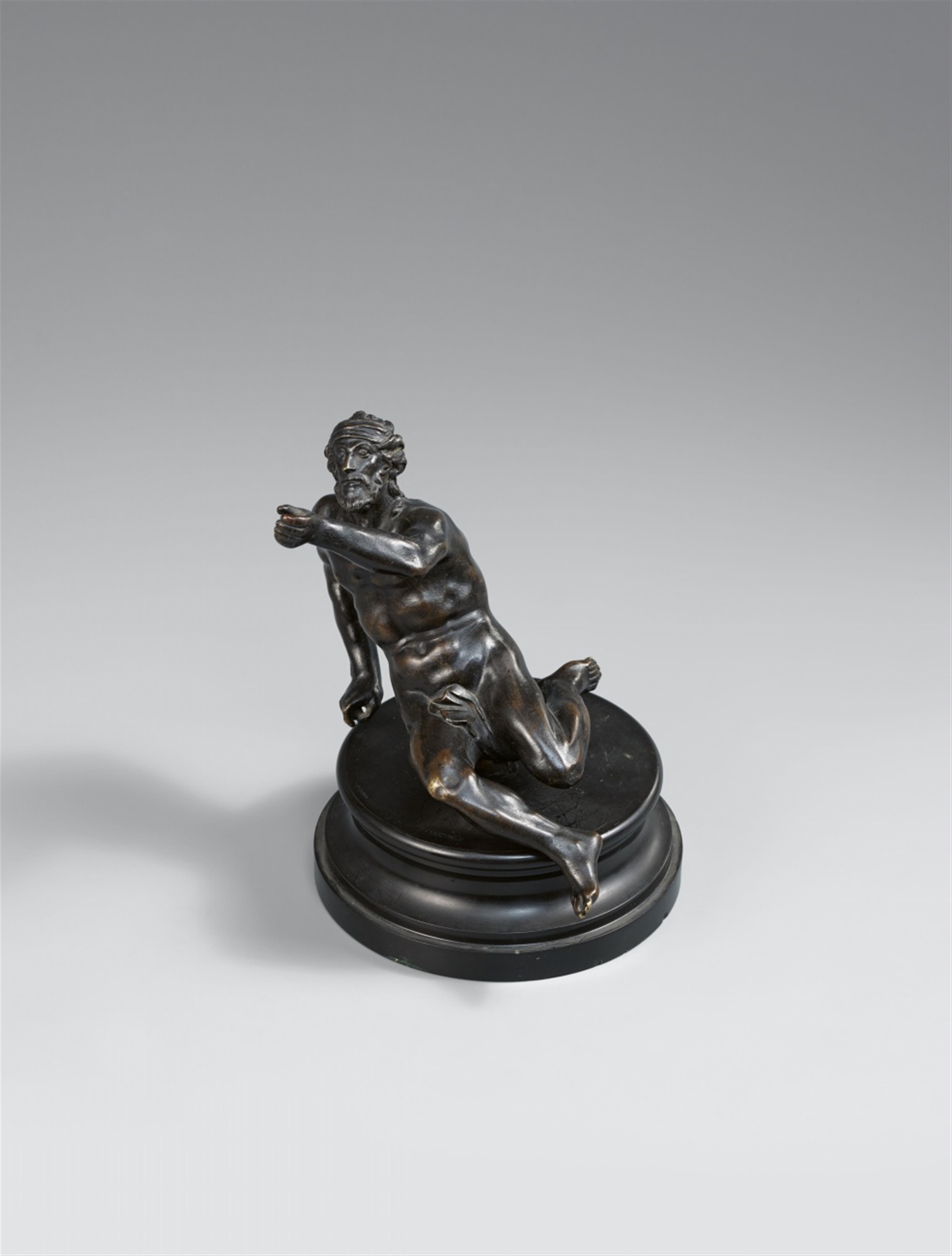 Jacopo Sansovino (Jacopo d´Antonio Tatti), attributed to - A bronze figure of a seated man - image-1
