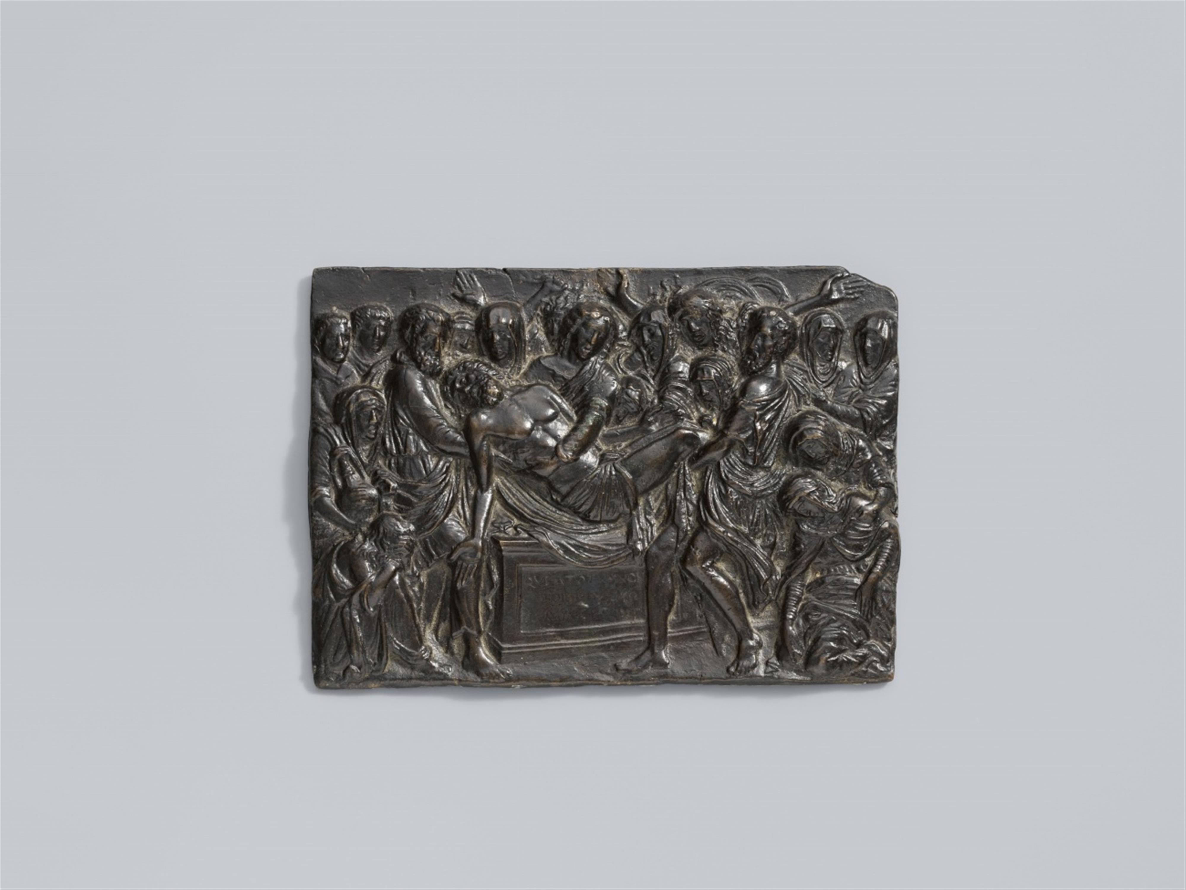 Italy 16th century - A 16th century Italian relief depicting the entombment - image-1