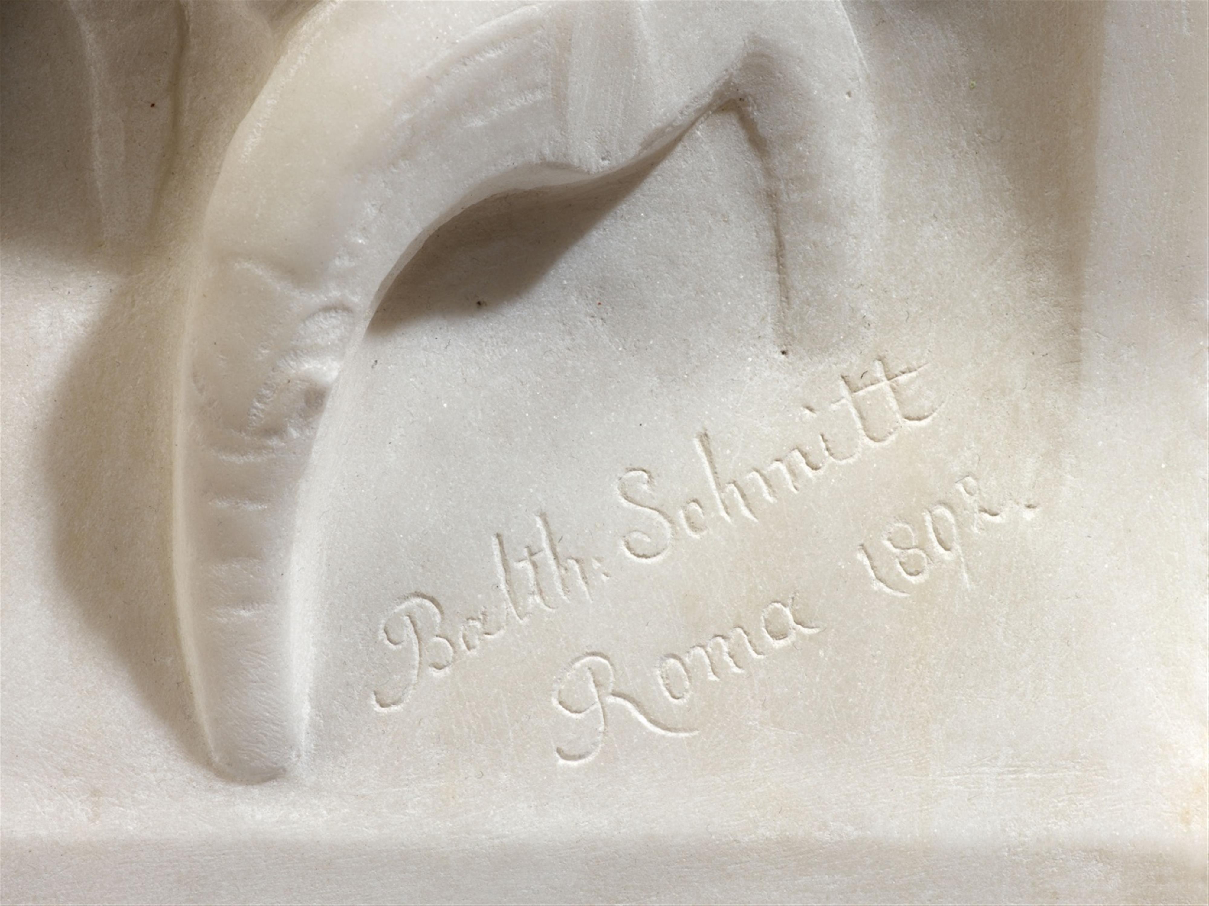 Balthasar Schmitt - A Carrara marble relief of Saint Cecilia - image-2