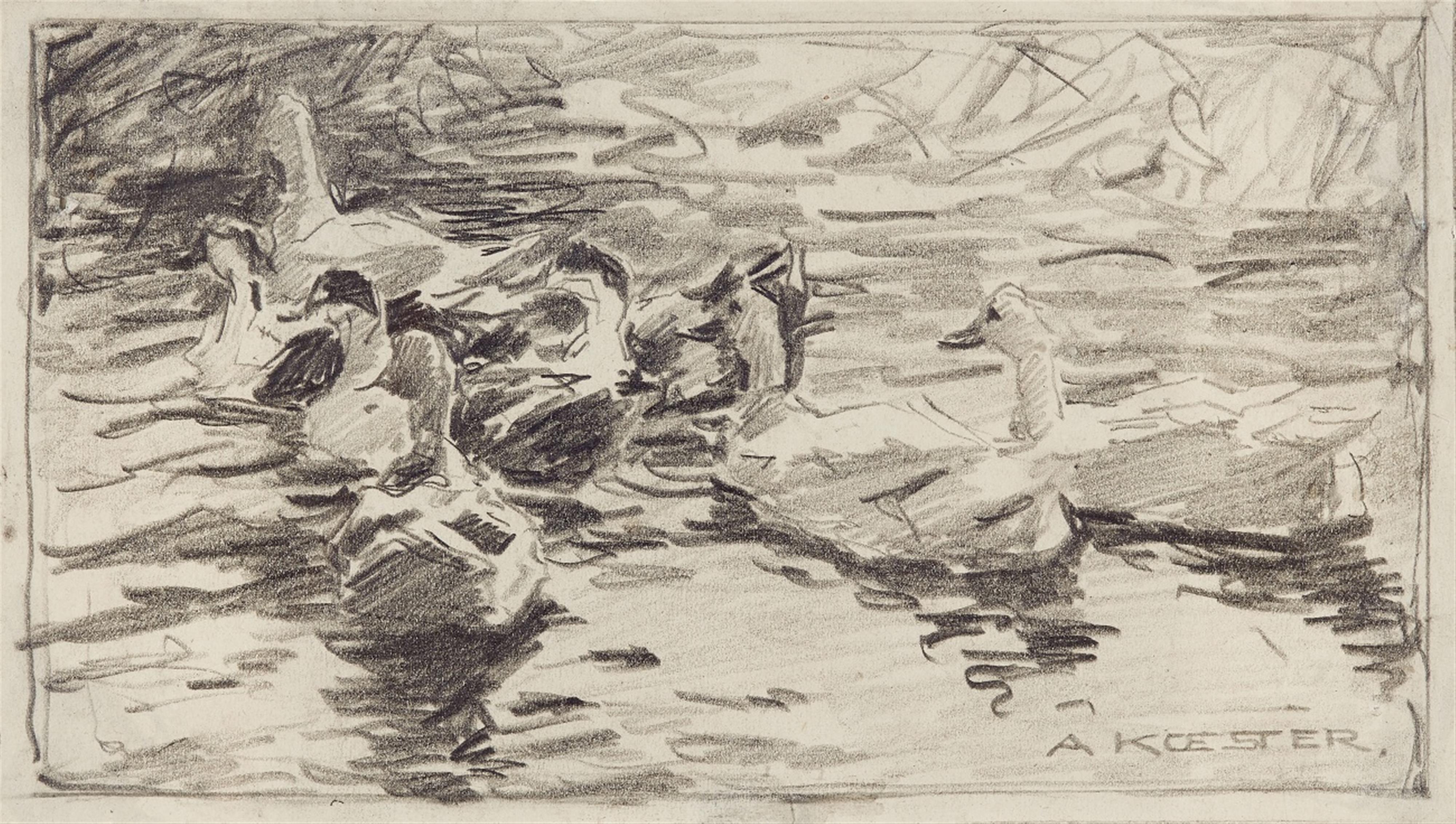 Alexander Koester - Eight Swimming Ducks - image-1
