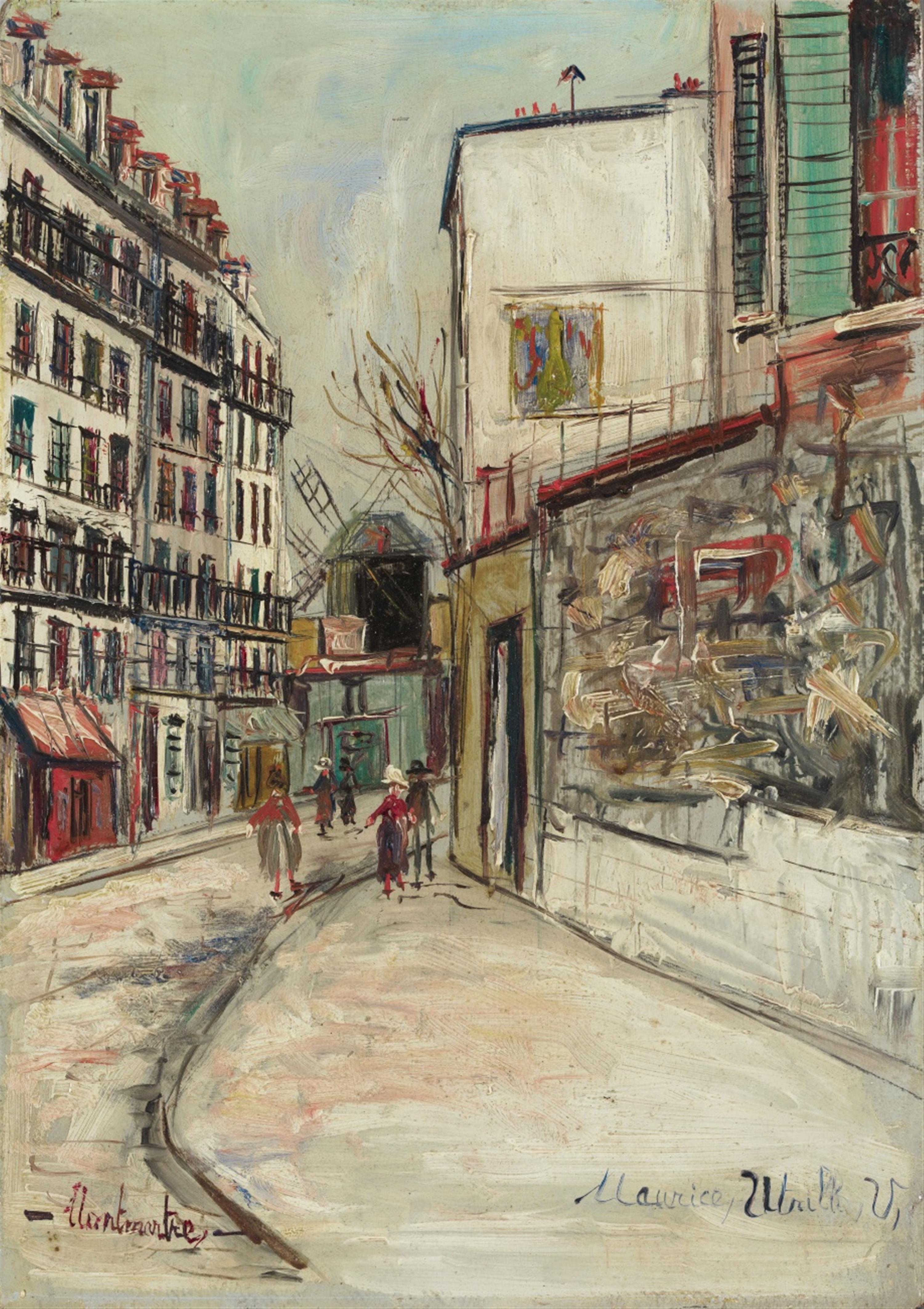 Maurice Utrillo - Rue Lépic à Montmartre - image-1