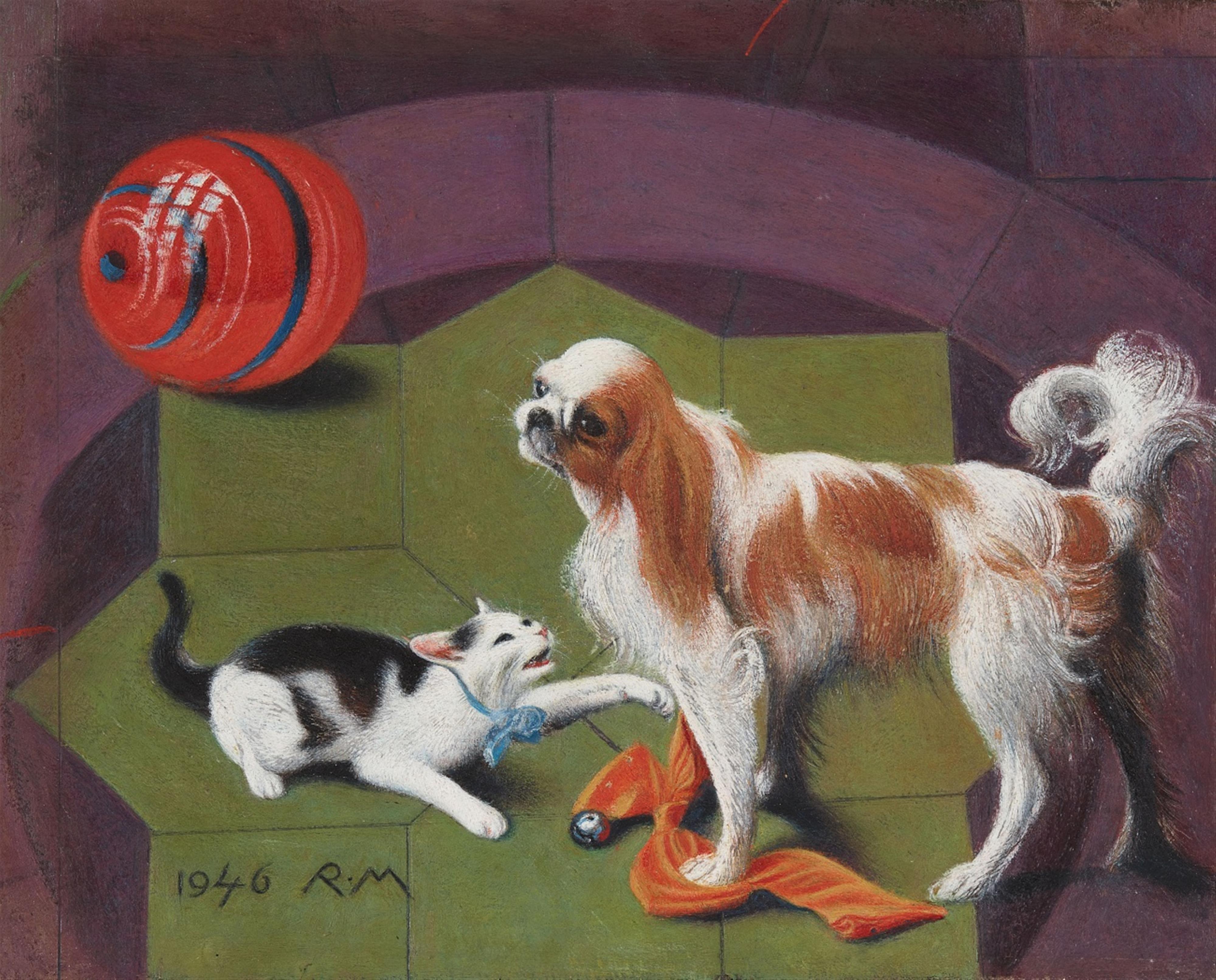 Richard Müller - Neckerei (Hund und Katze) - image-1