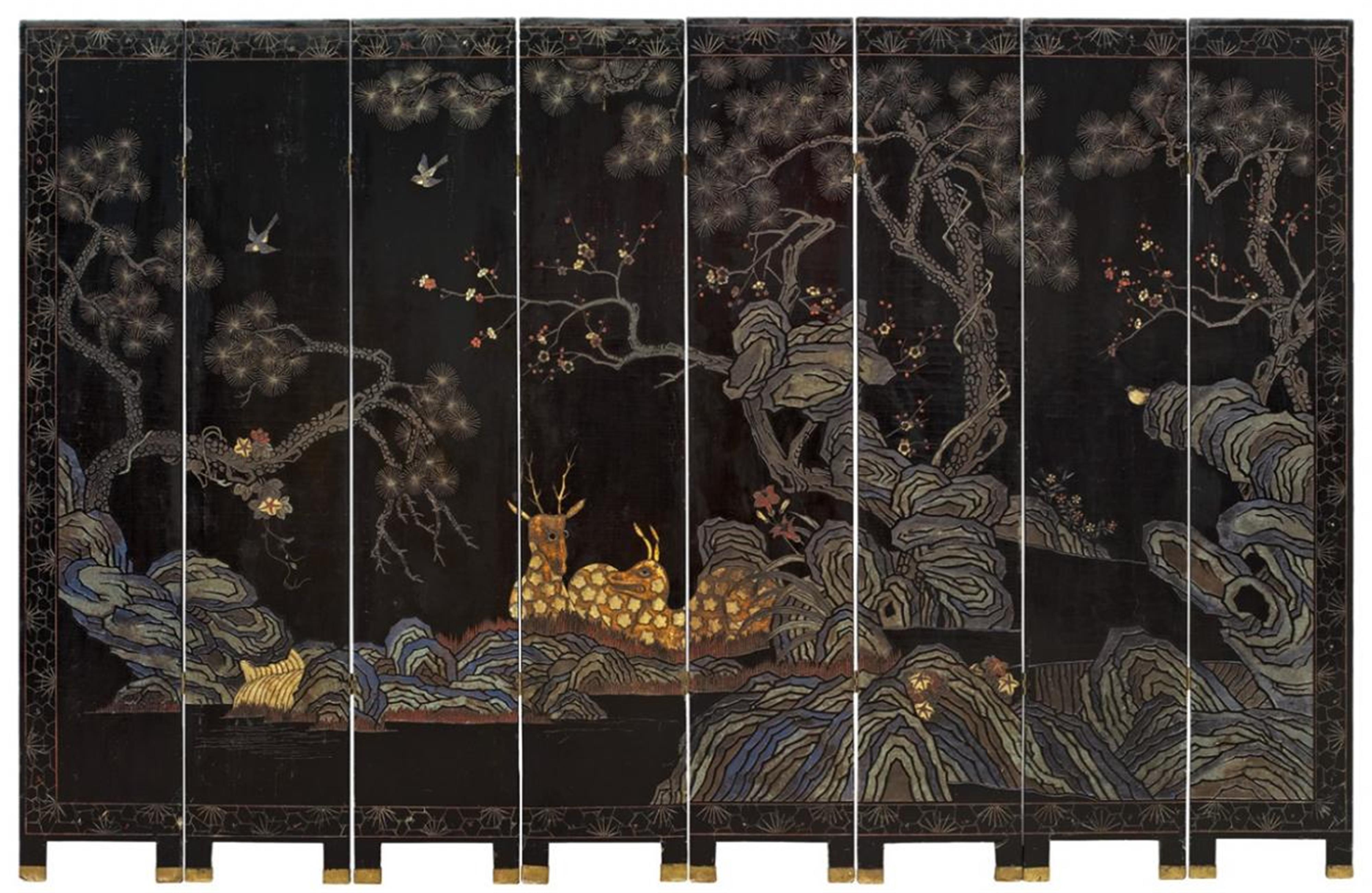 An eight-panel Coromandel screen. 18th/19th century - image-3