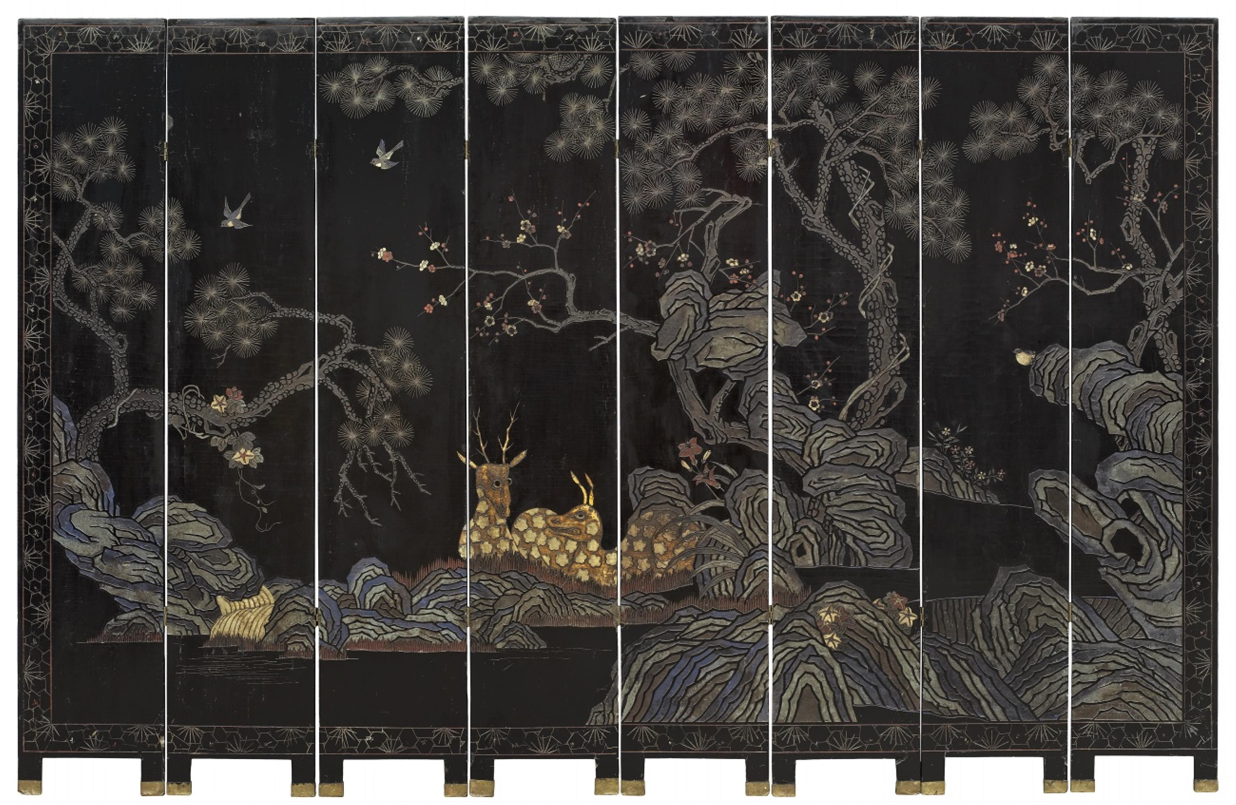 An eight-panel Coromandel screen. 18th/19th century - image-7