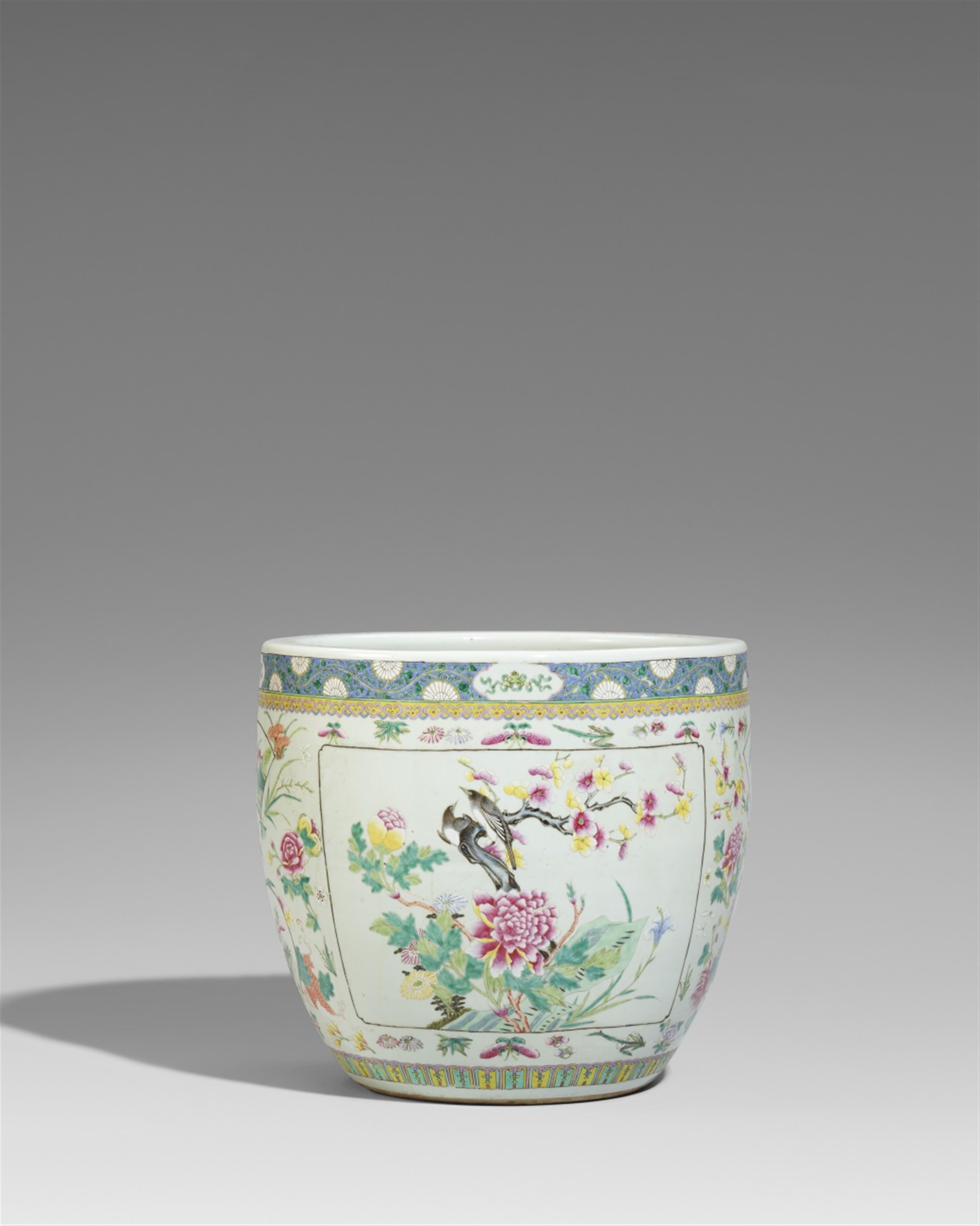 Famille rose-Fischbecken. Qianlong-Periode (1735-1796) - image-1