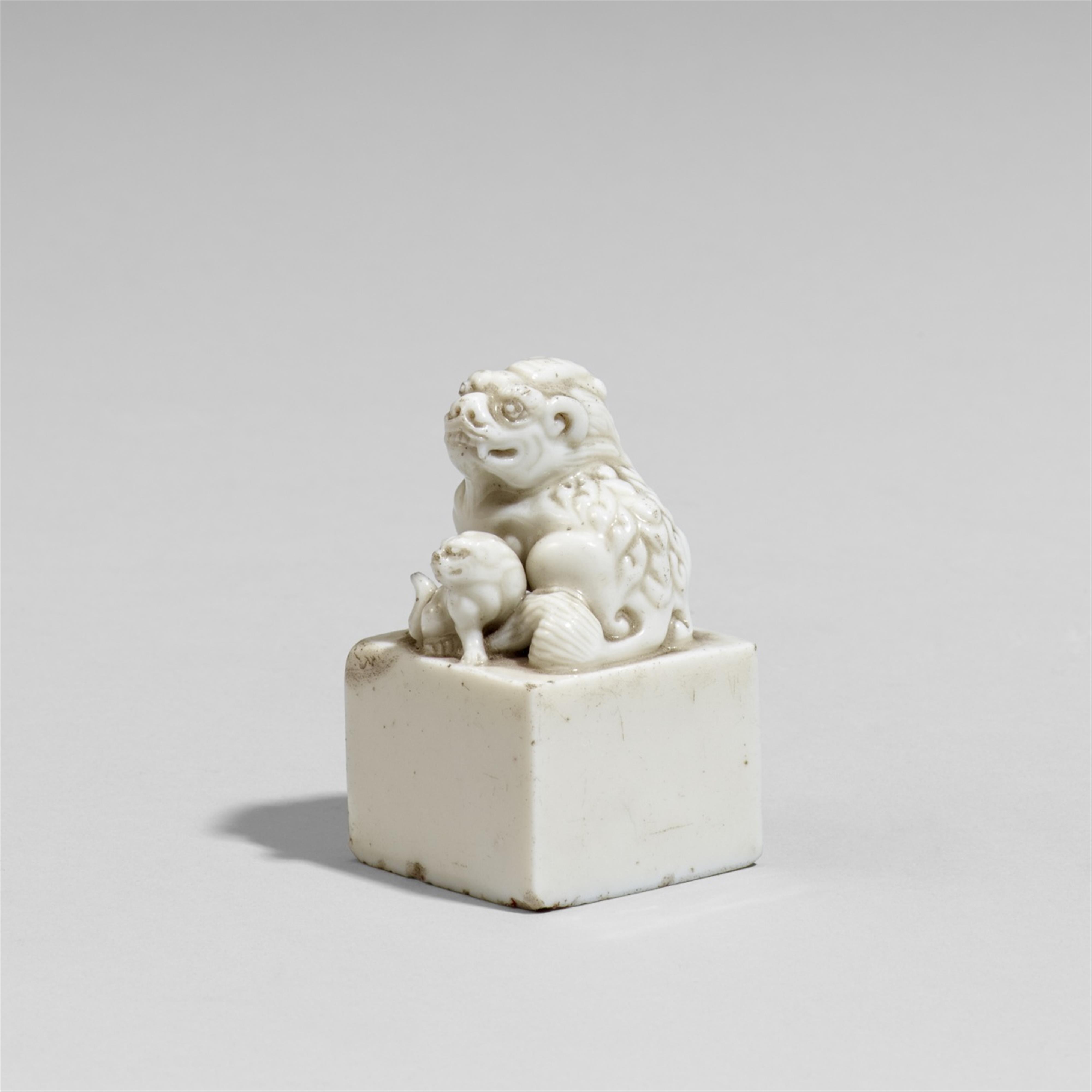 A blanc de Chine seal. 18th/19th century - image-1