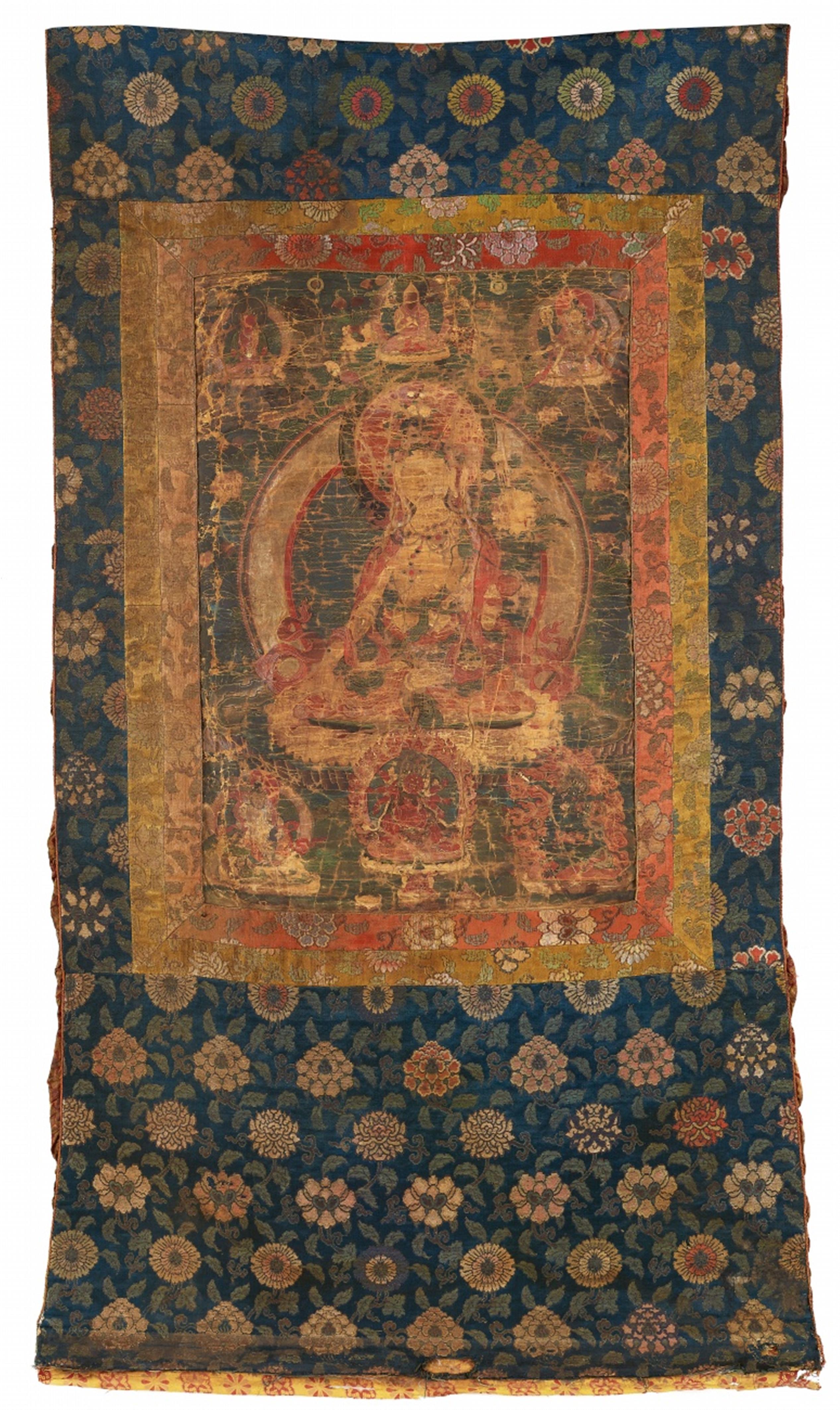 A Tibetan thangka of the White Tara. 19th century - image-1