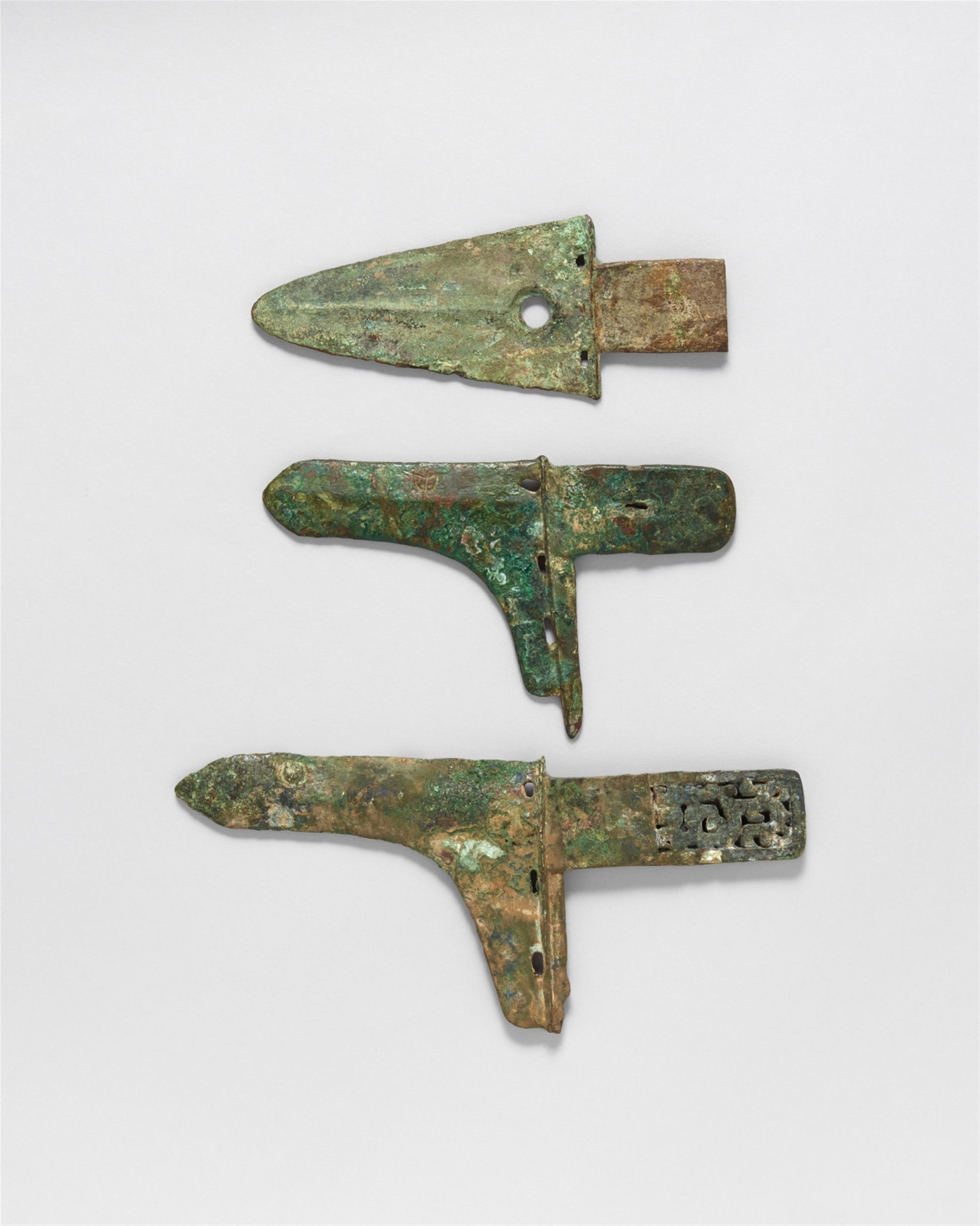 Three bronze weapons. Western Zhou dynasty, circa 10th century BC - image-1