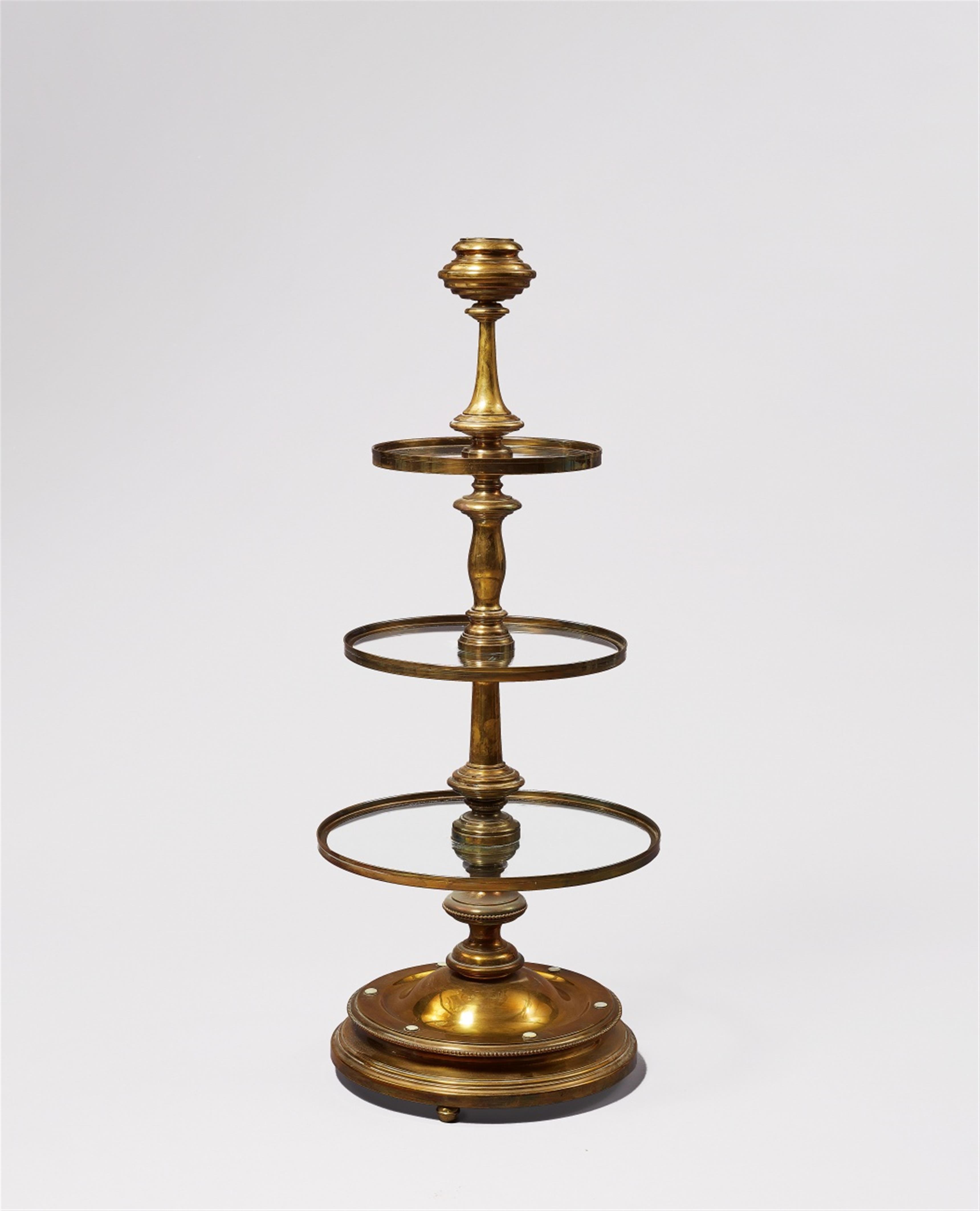 A round brass table centrepiece - image-1