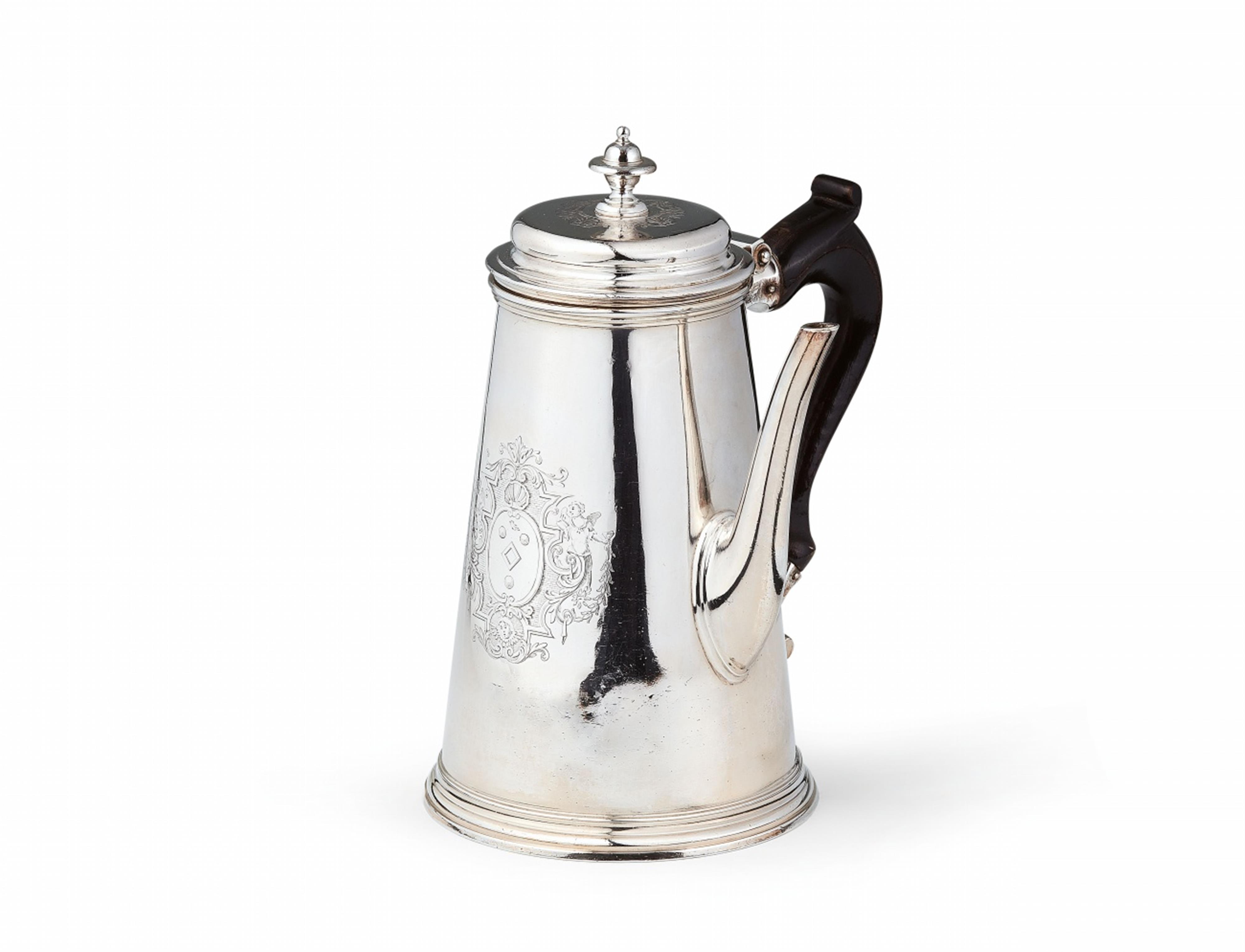 A George II silver coffee pot - image-1