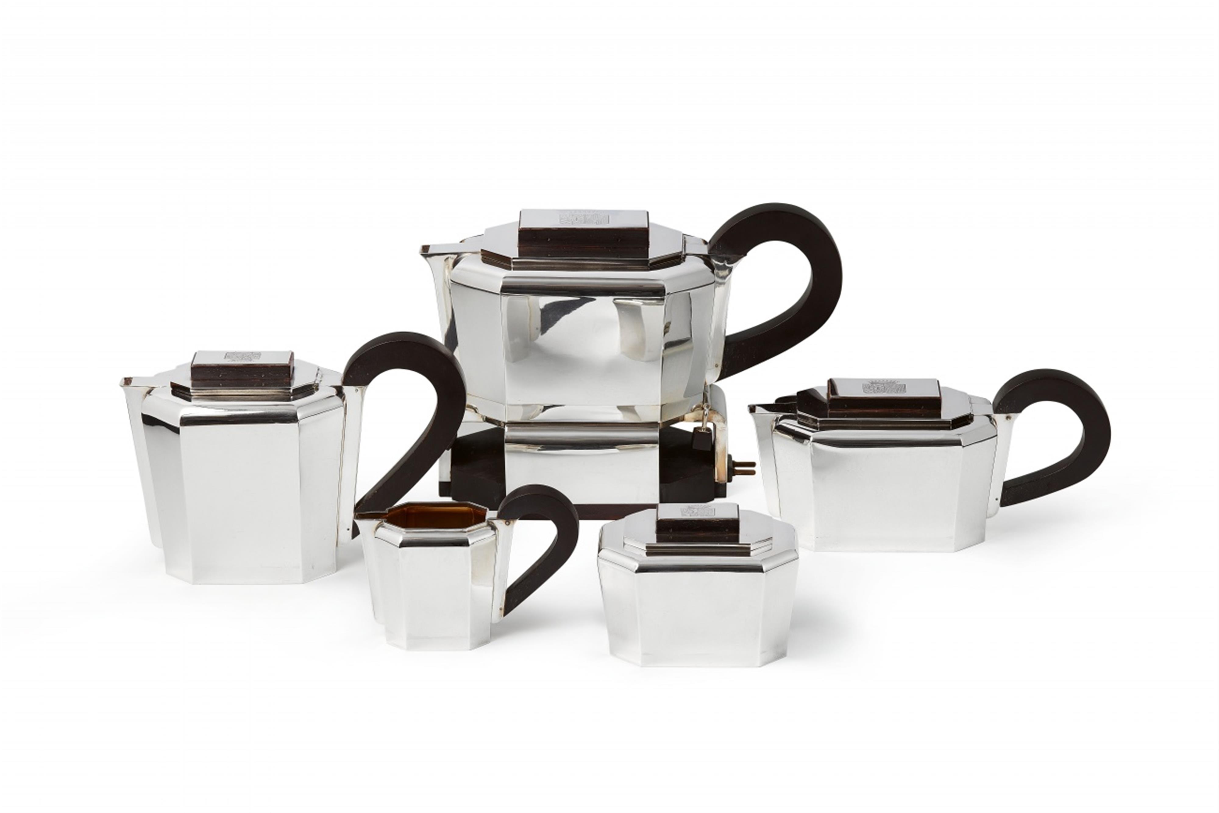 A Parisian Art Deco silver coffee and tea service - image-1
