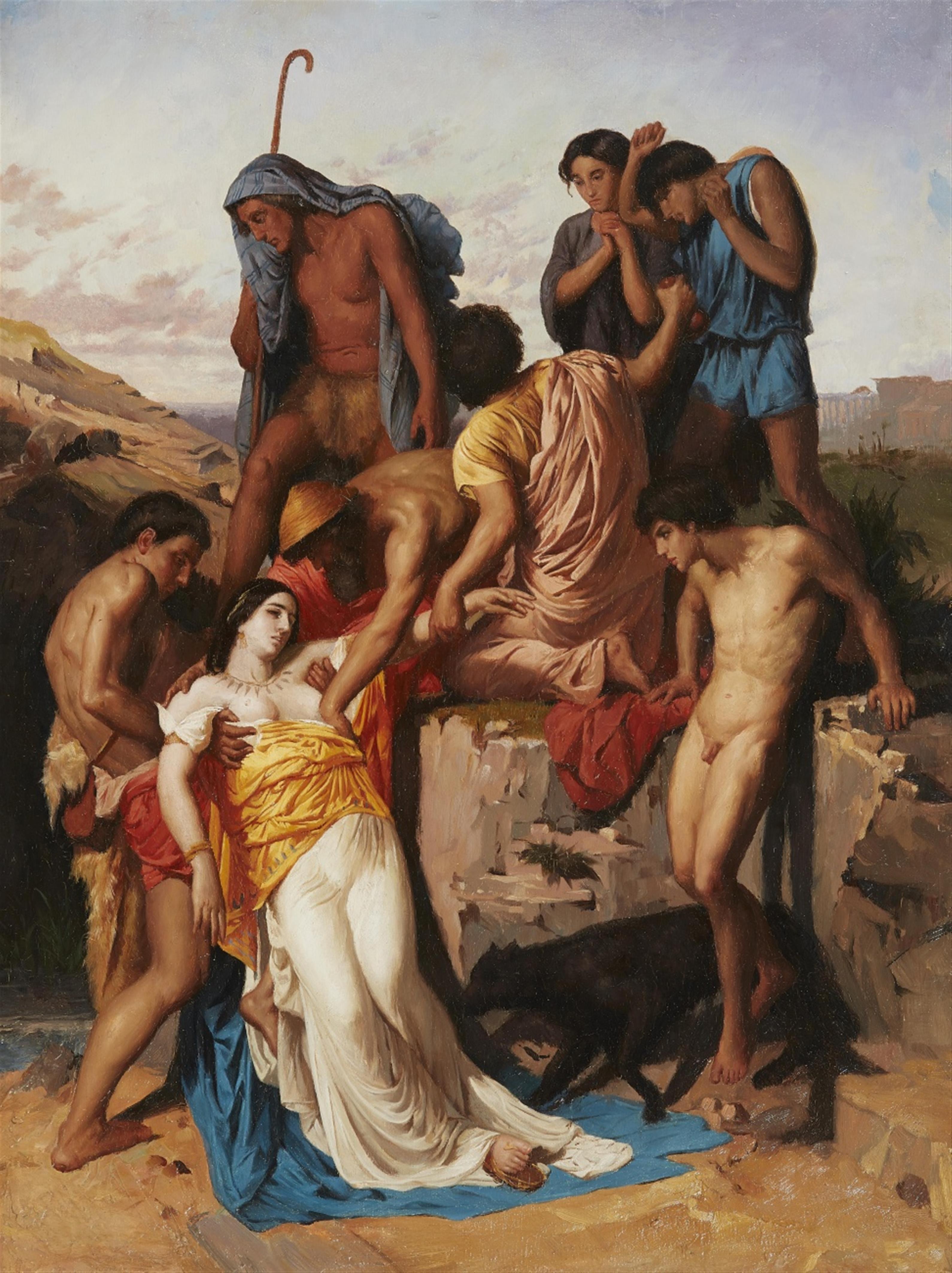 William Adolphe Bouguereau, copy after - Zenobia Found by the Shepherds of the Arax - image-1