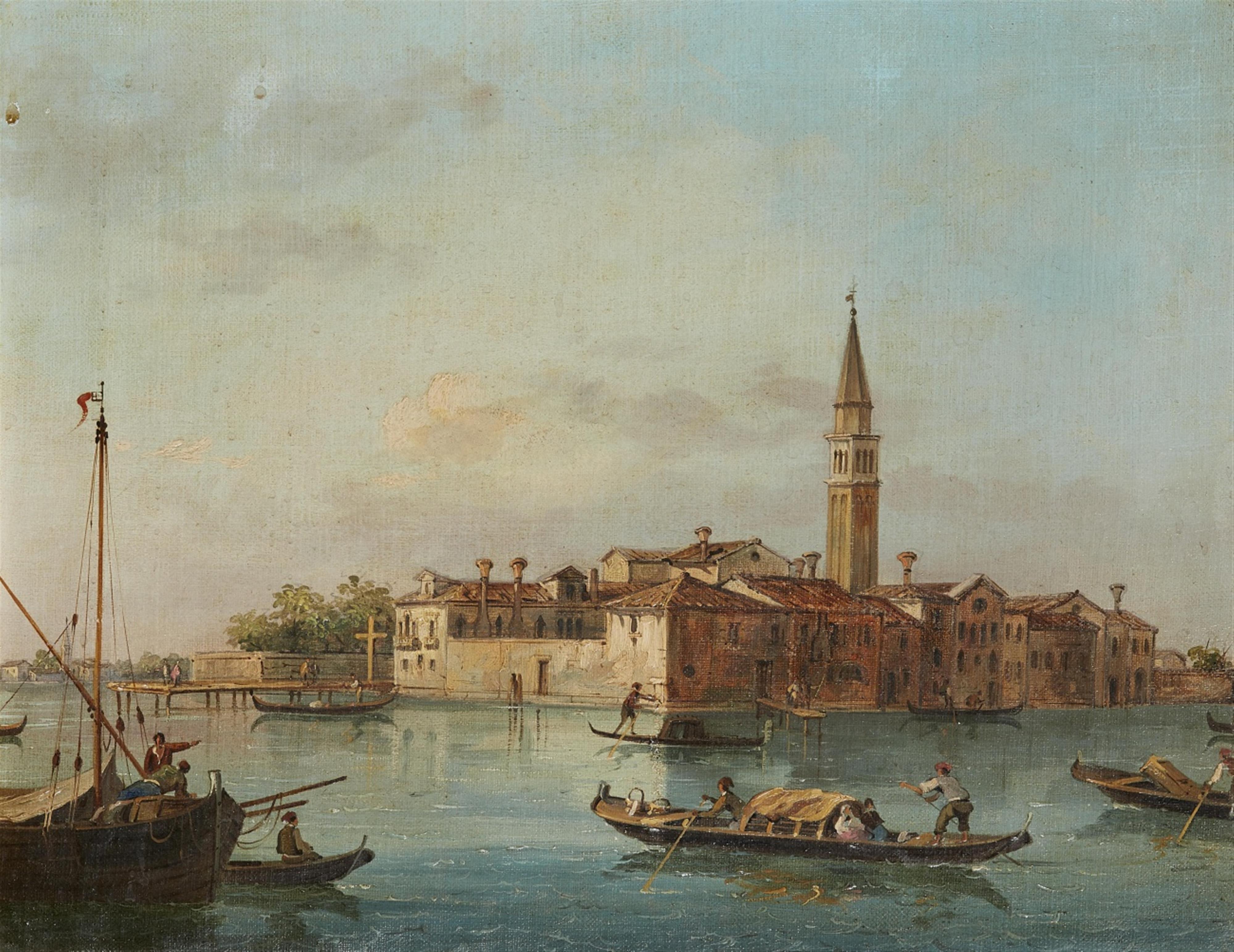 Italienischer Künstler des 19. Jahrhunderts - Zwei Ansichten aus Venedig - image-1