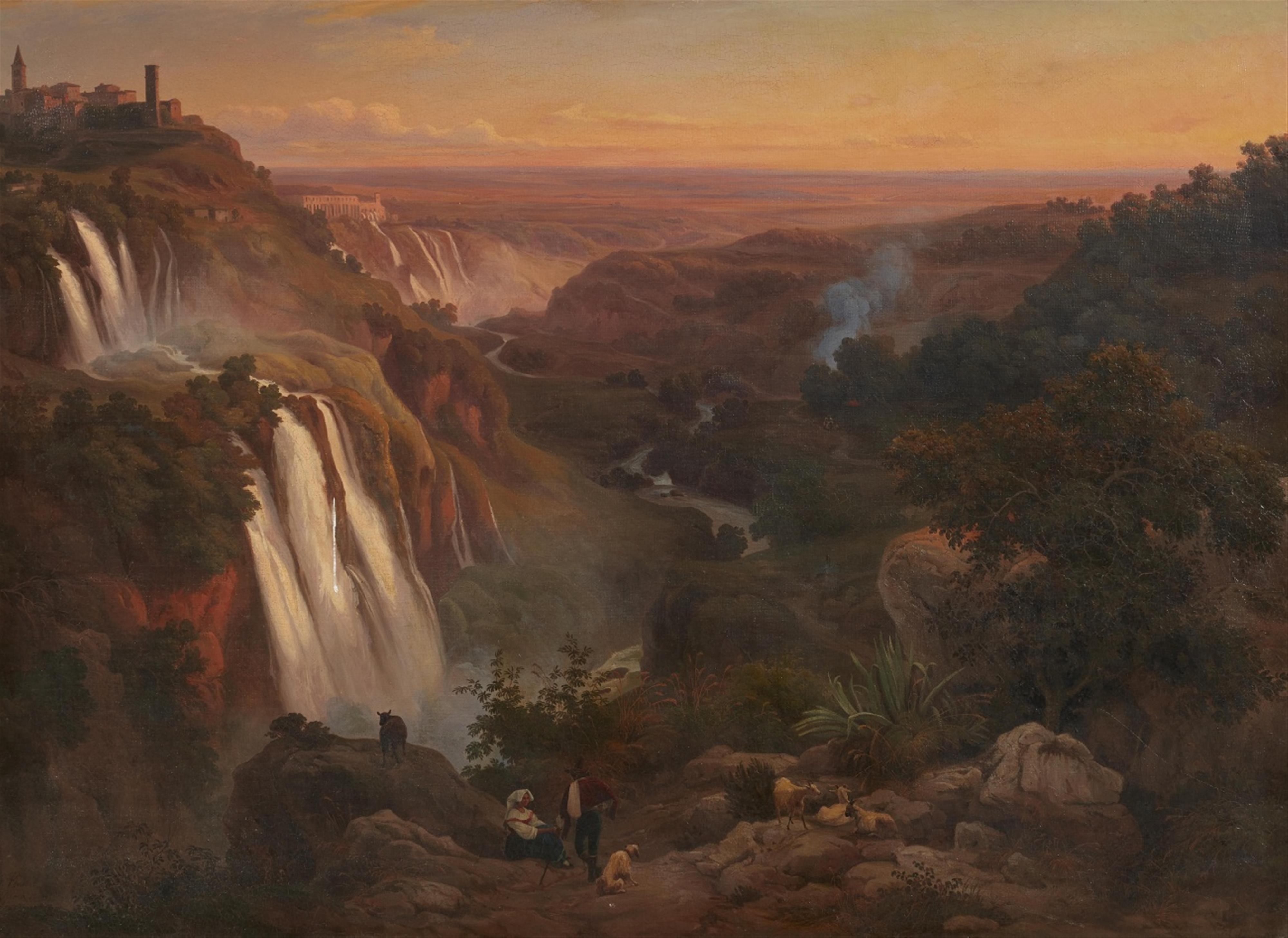 Franz Knebel - The Waterfall at Tivoli - image-1