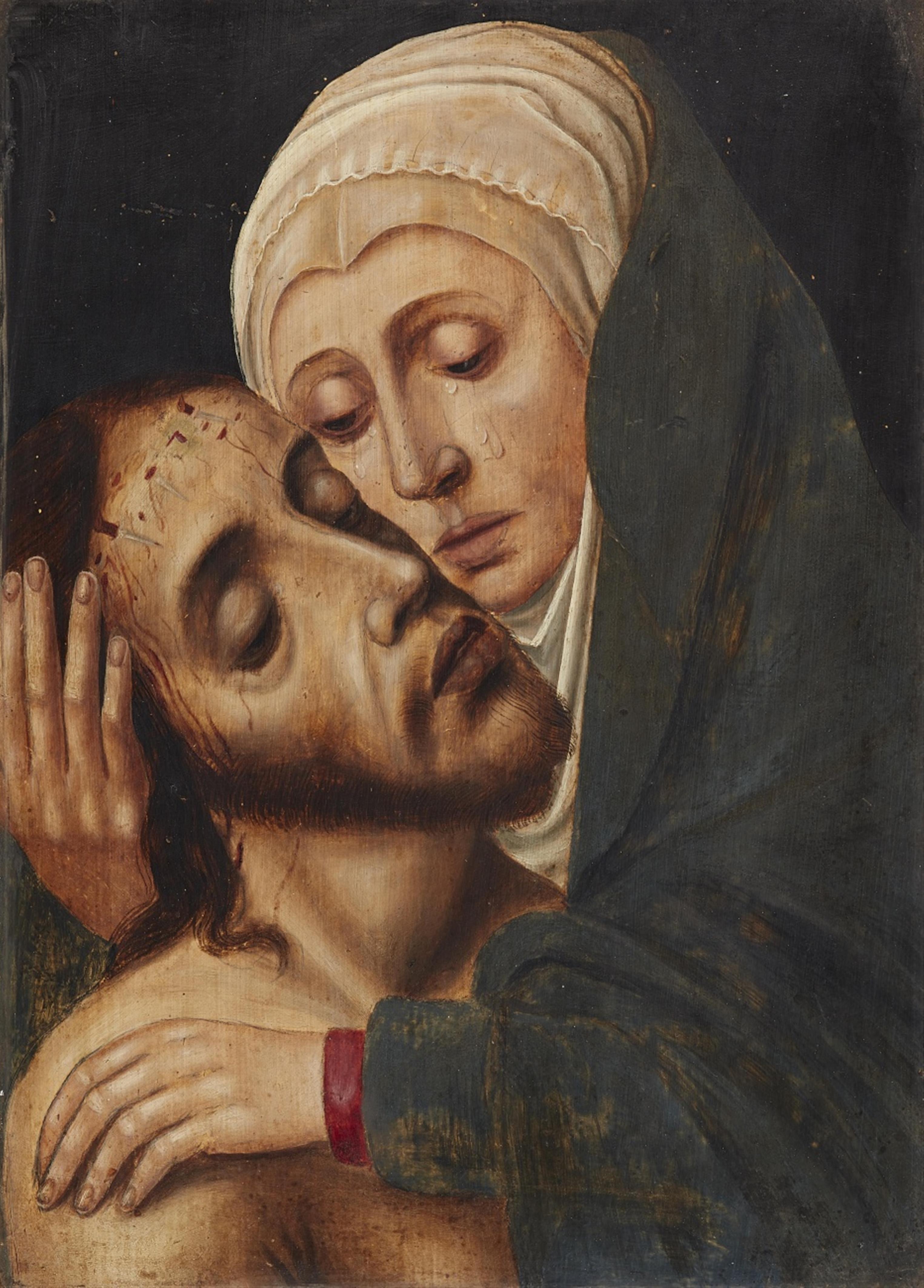 Antwerpener Meister um 1540 - Beweinung Christi - image-1