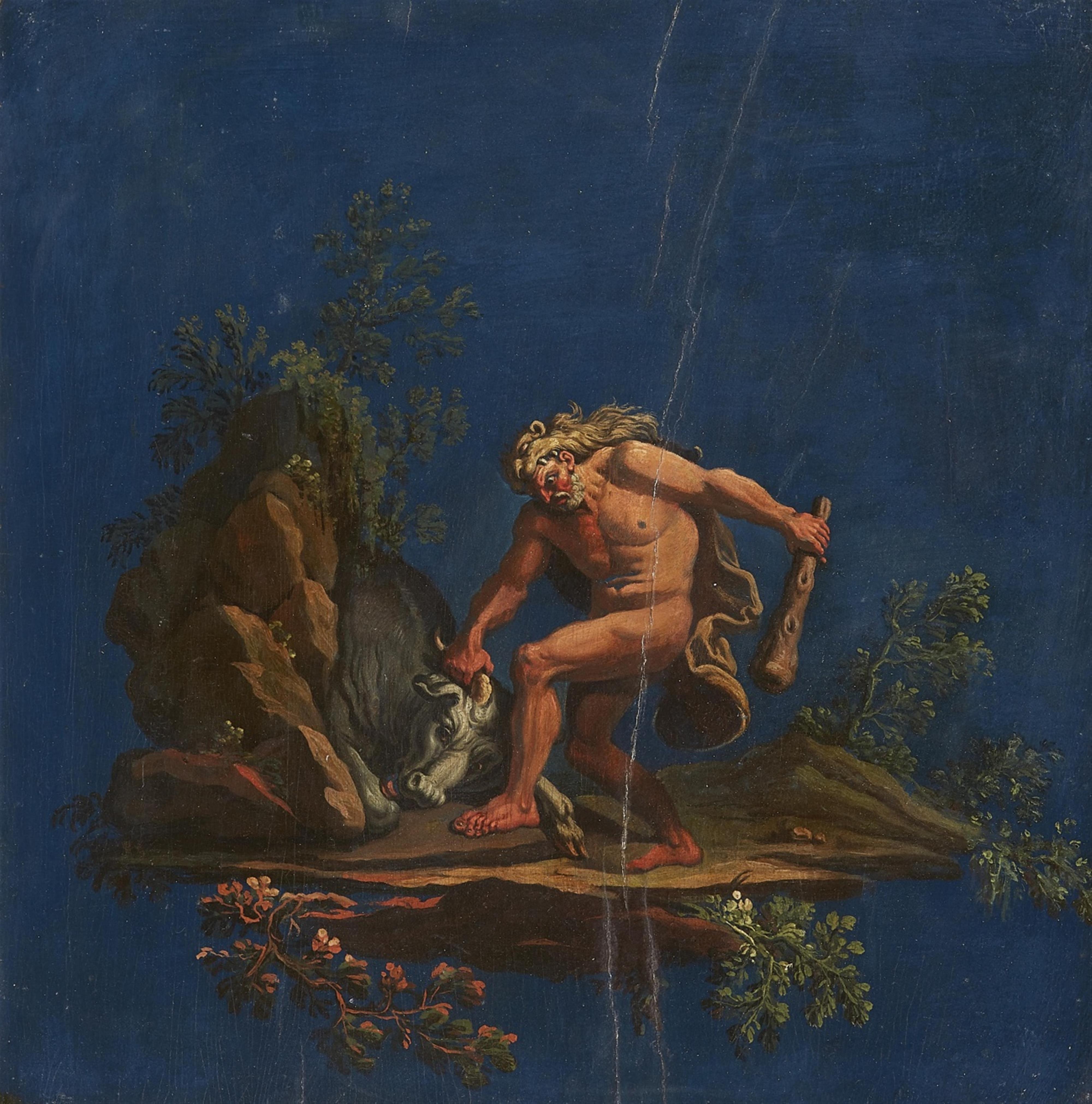 Italienischer Meister des 18. Jahrhunderts - Herkules im Kampf mit dem kretischen Stier - image-1