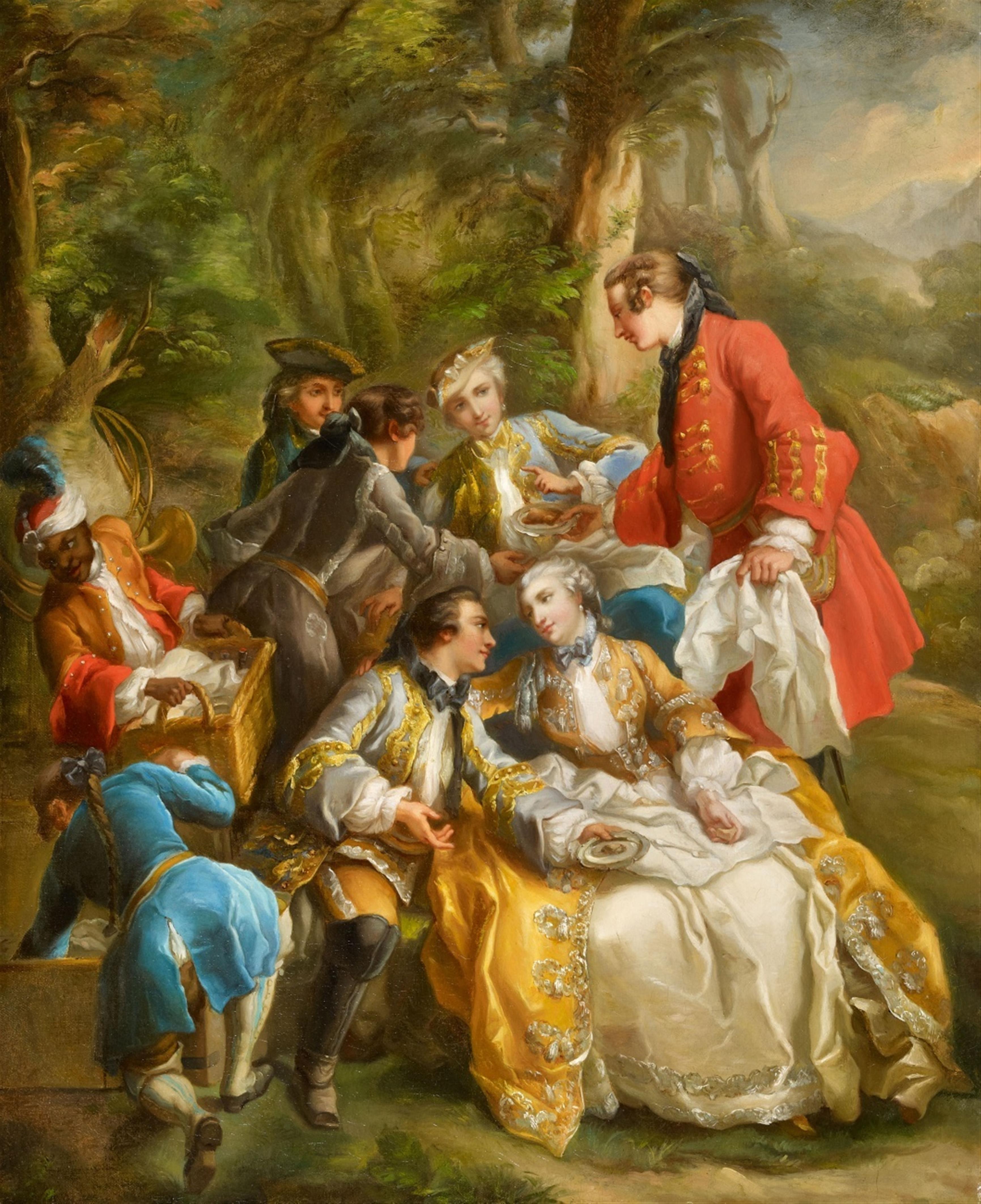 Charles-Amédée-Philippe van Loo - The Hunters' Rest - image-1