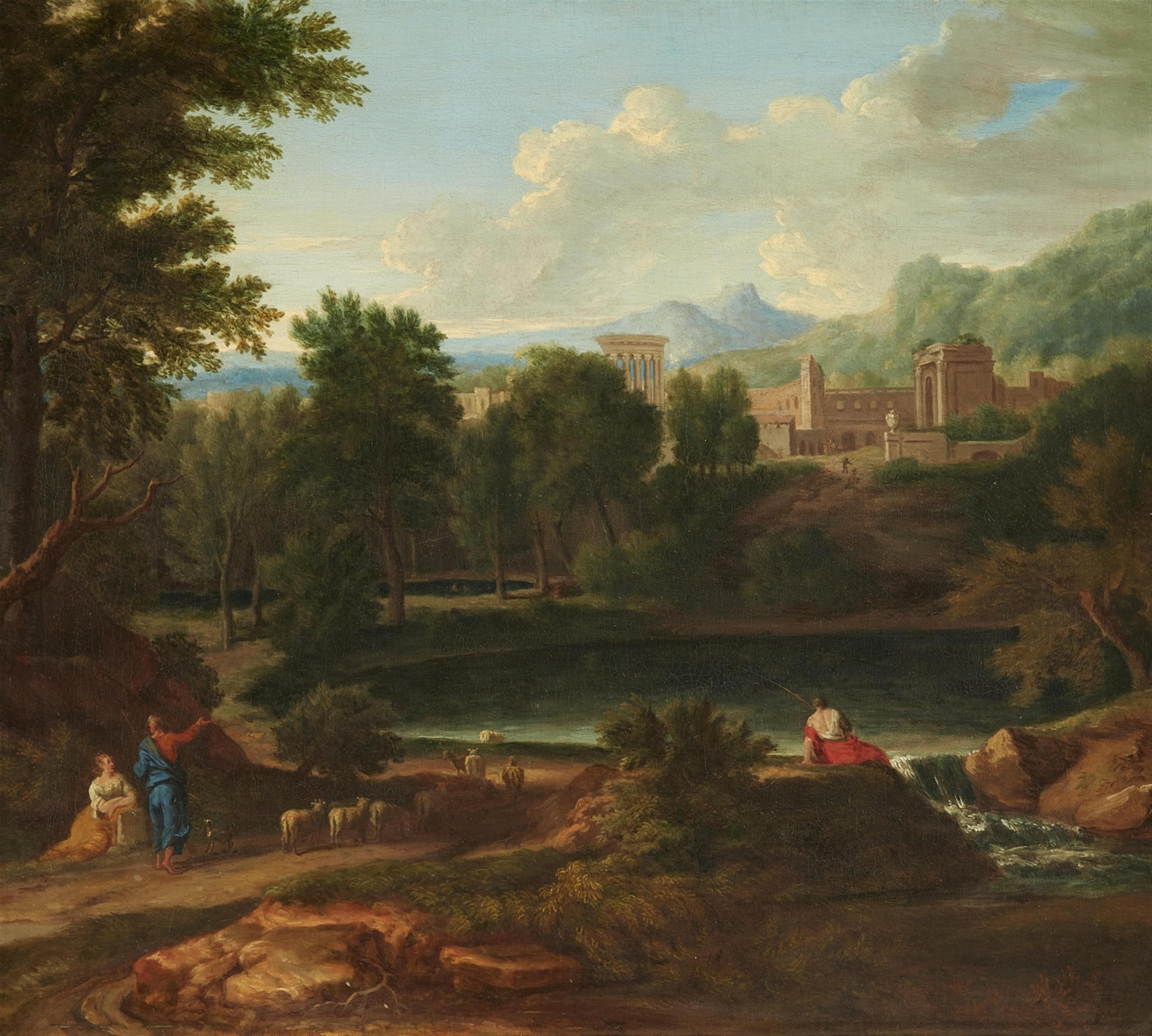 Jan Frans van Bloemen, Umkreis - Landschaft mit antiken Ruinen - image-1
