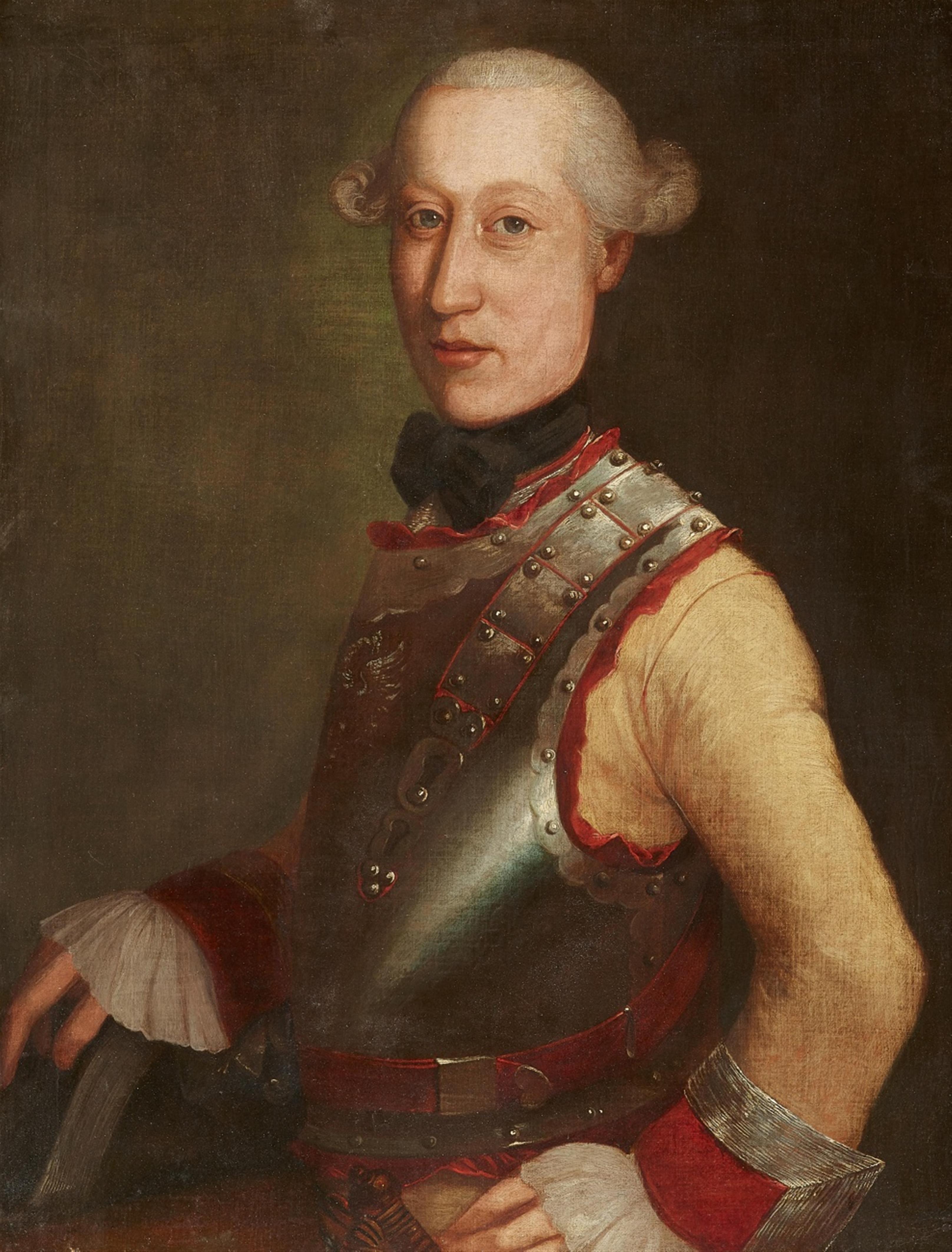 Austrian School 18th century - Portrait of a Man in Armour - image-1