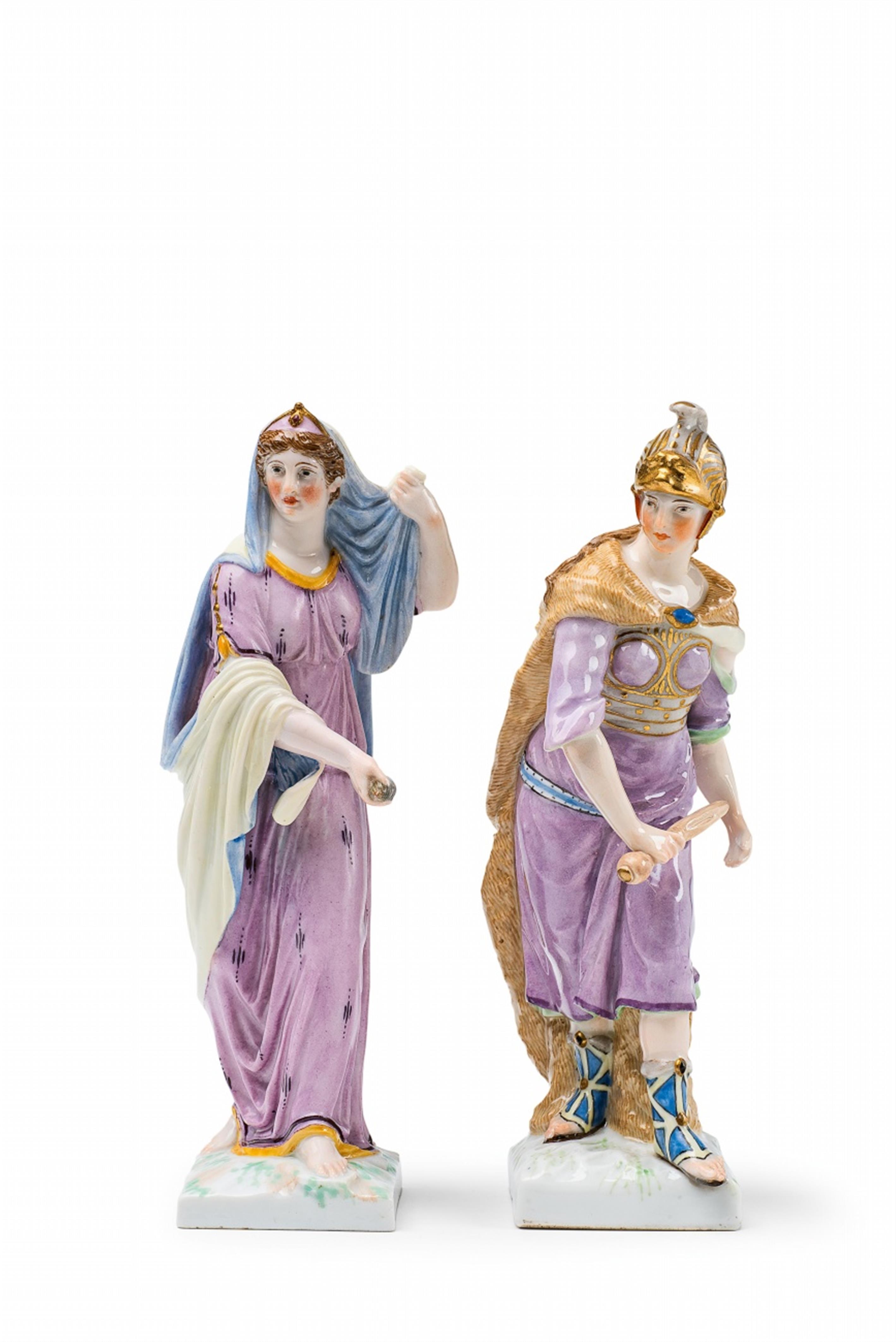 Berlin KPM porcelain figures of Ariadne and Bellona - image-1