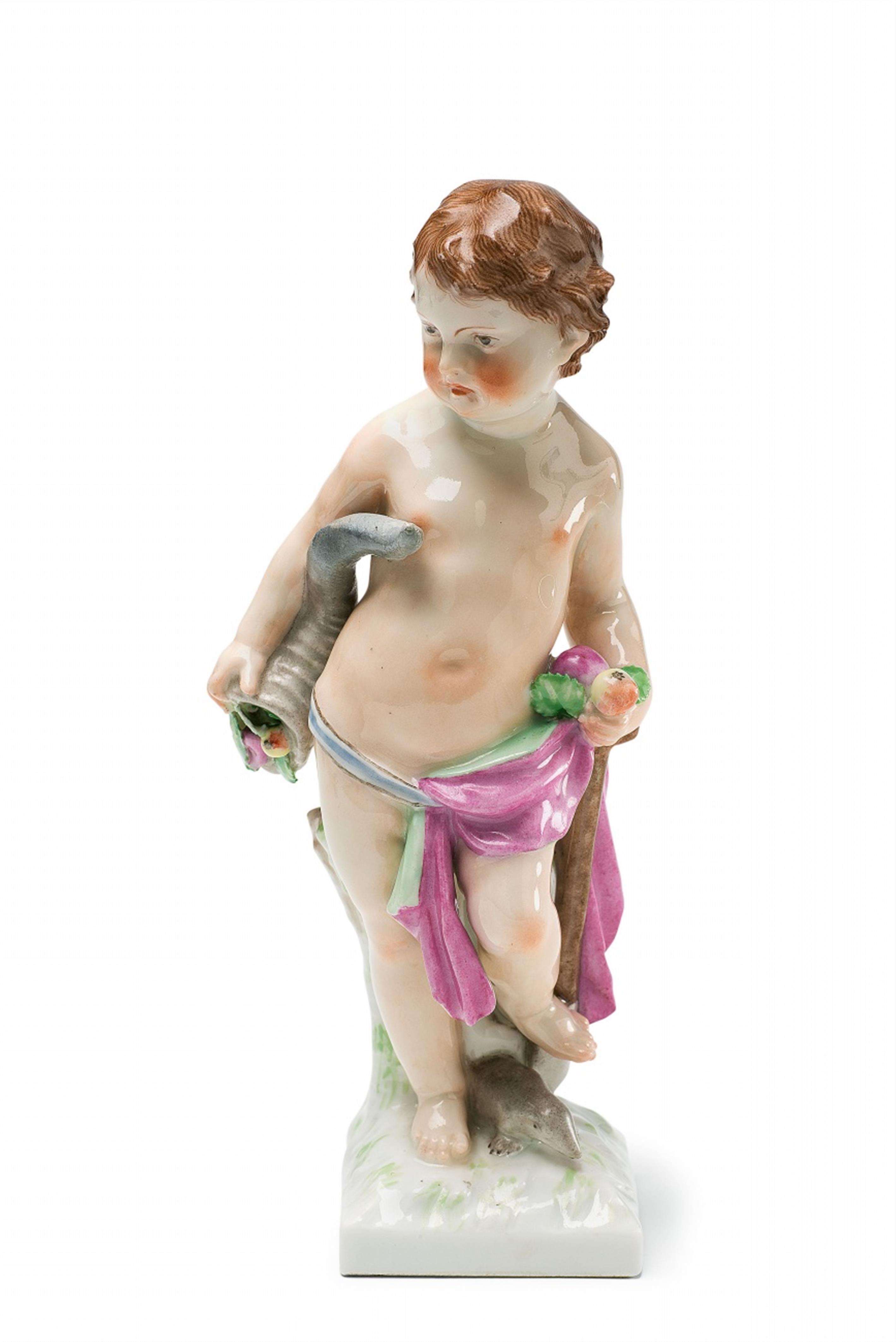A Berlin KPM porcelain putto as an allegory of earth - image-1