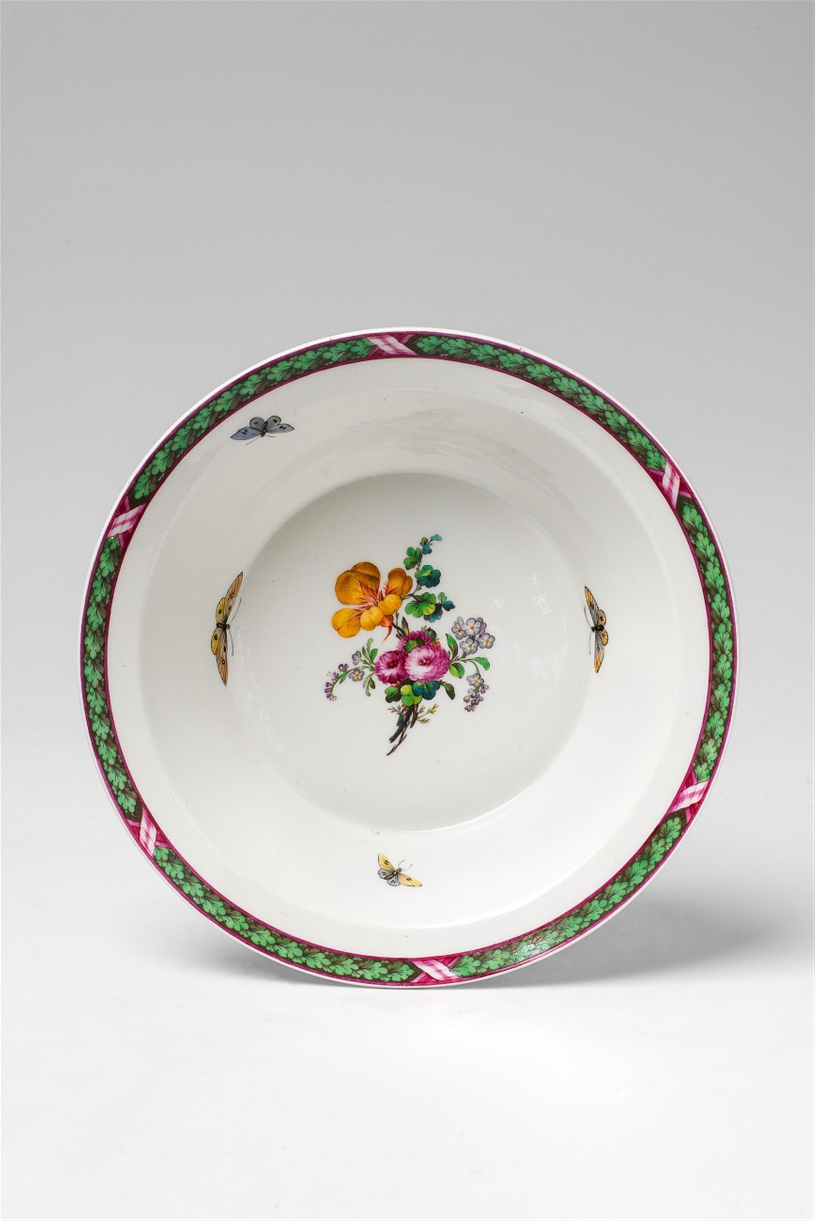 A Berlin KPM porcelain dish with an oakleaf border - image-1