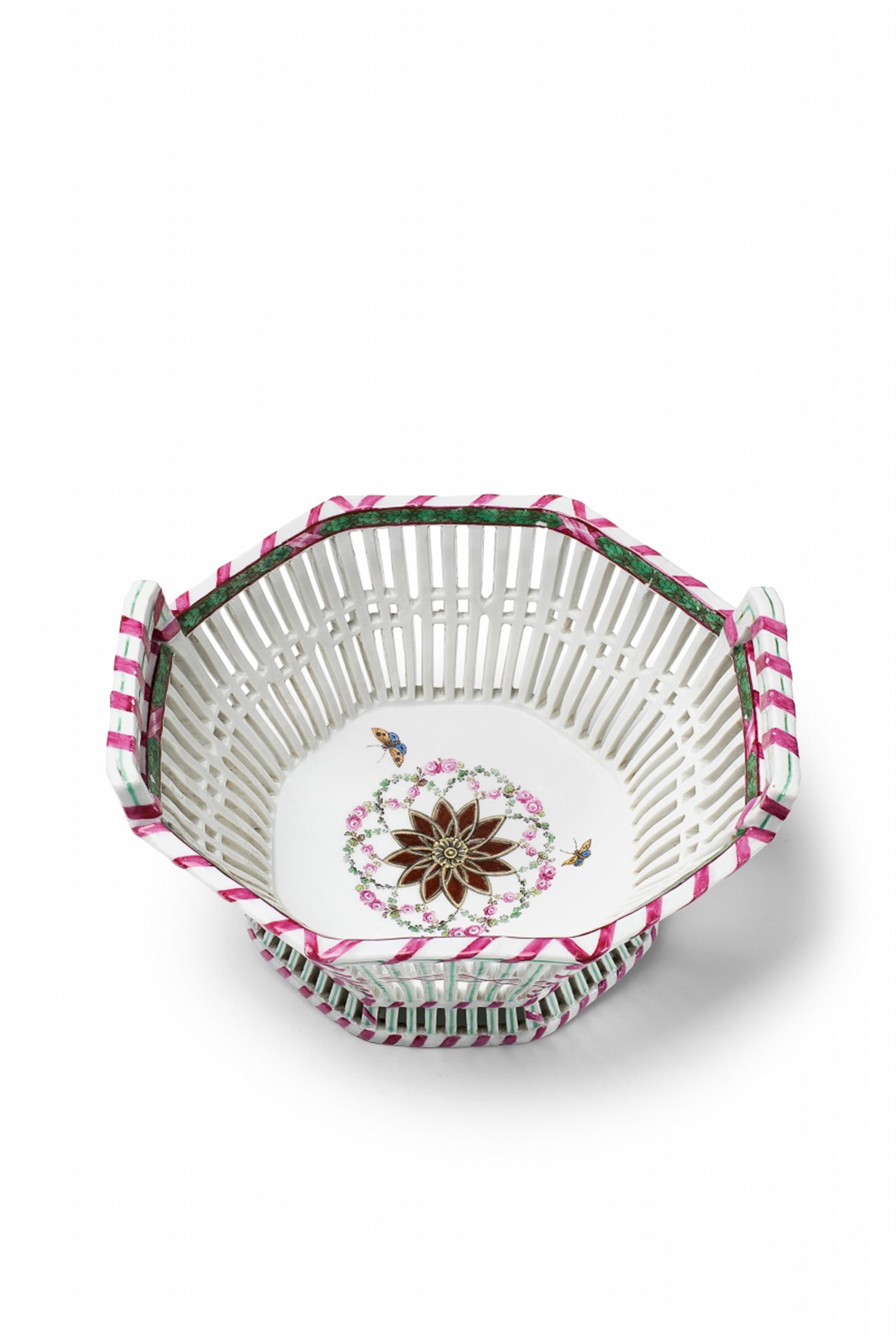 A Berlin KPM porcelain basket from the dessert service made for Crown Prince Frederick William - image-1
