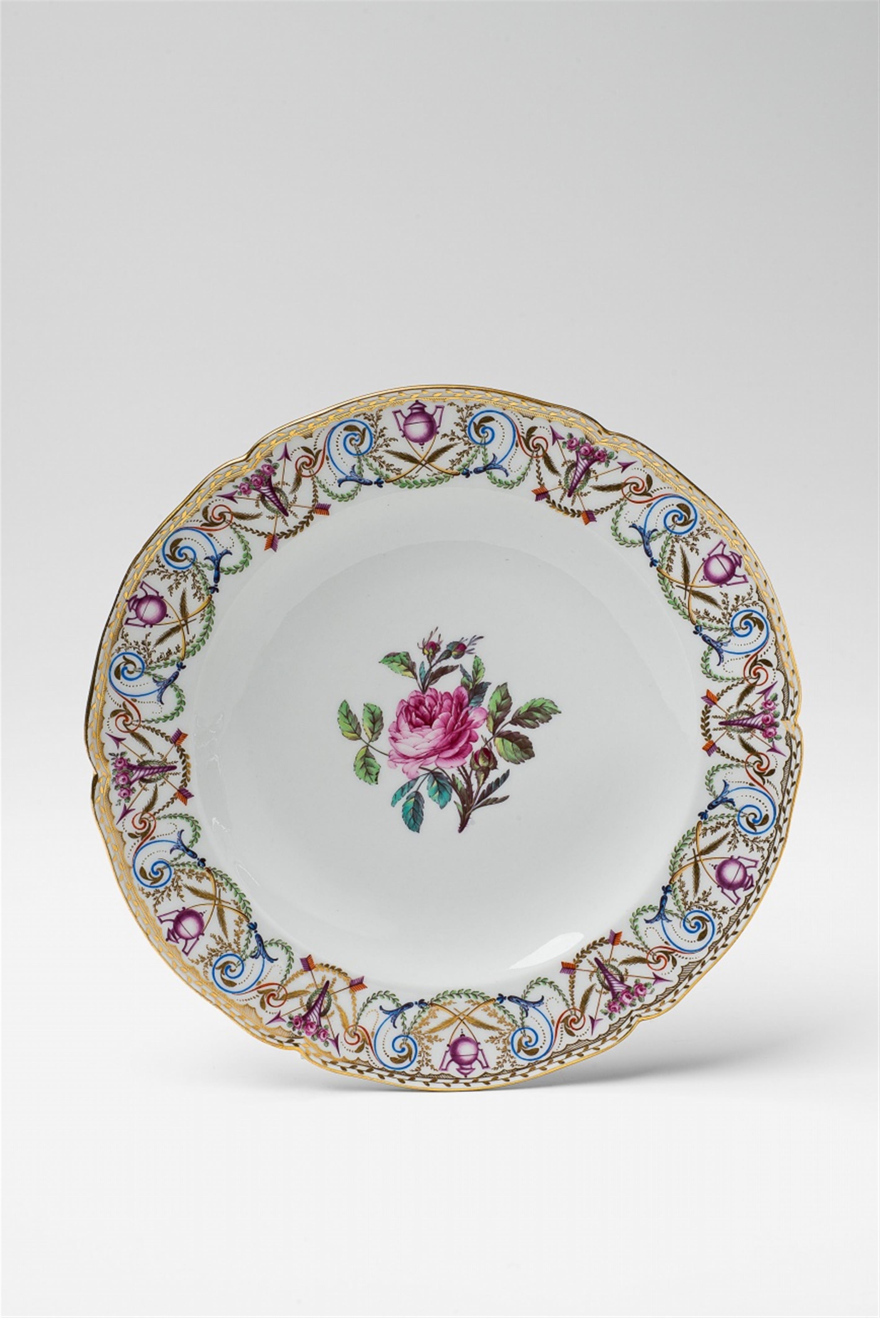 A Berlin KPM porcelain plate from a dinner service for Princess Ferdinand - image-1